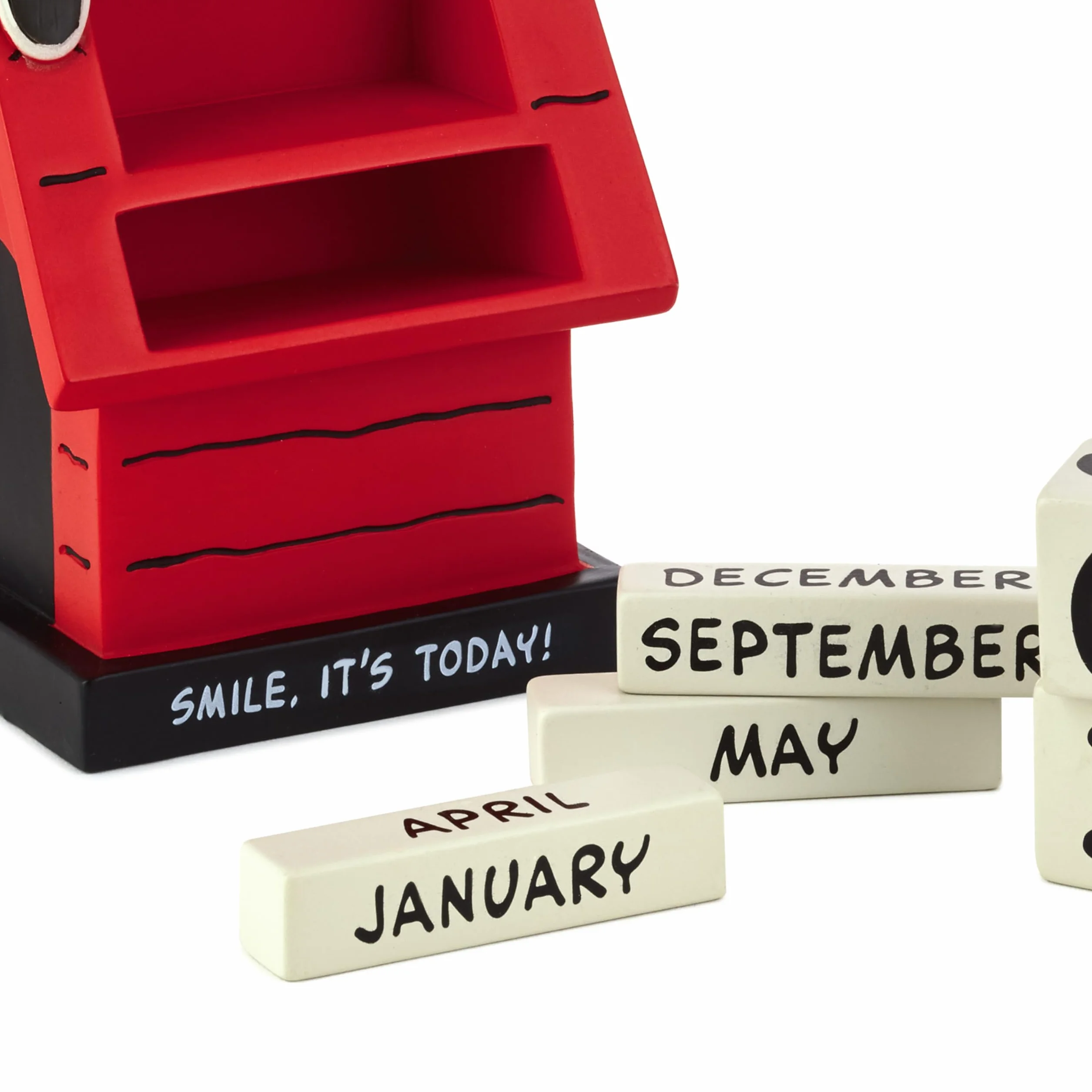 Hallmark Calendario perpetuo, SNOOPY & WOODSTOCK, calendario, casetta per cani, rosso