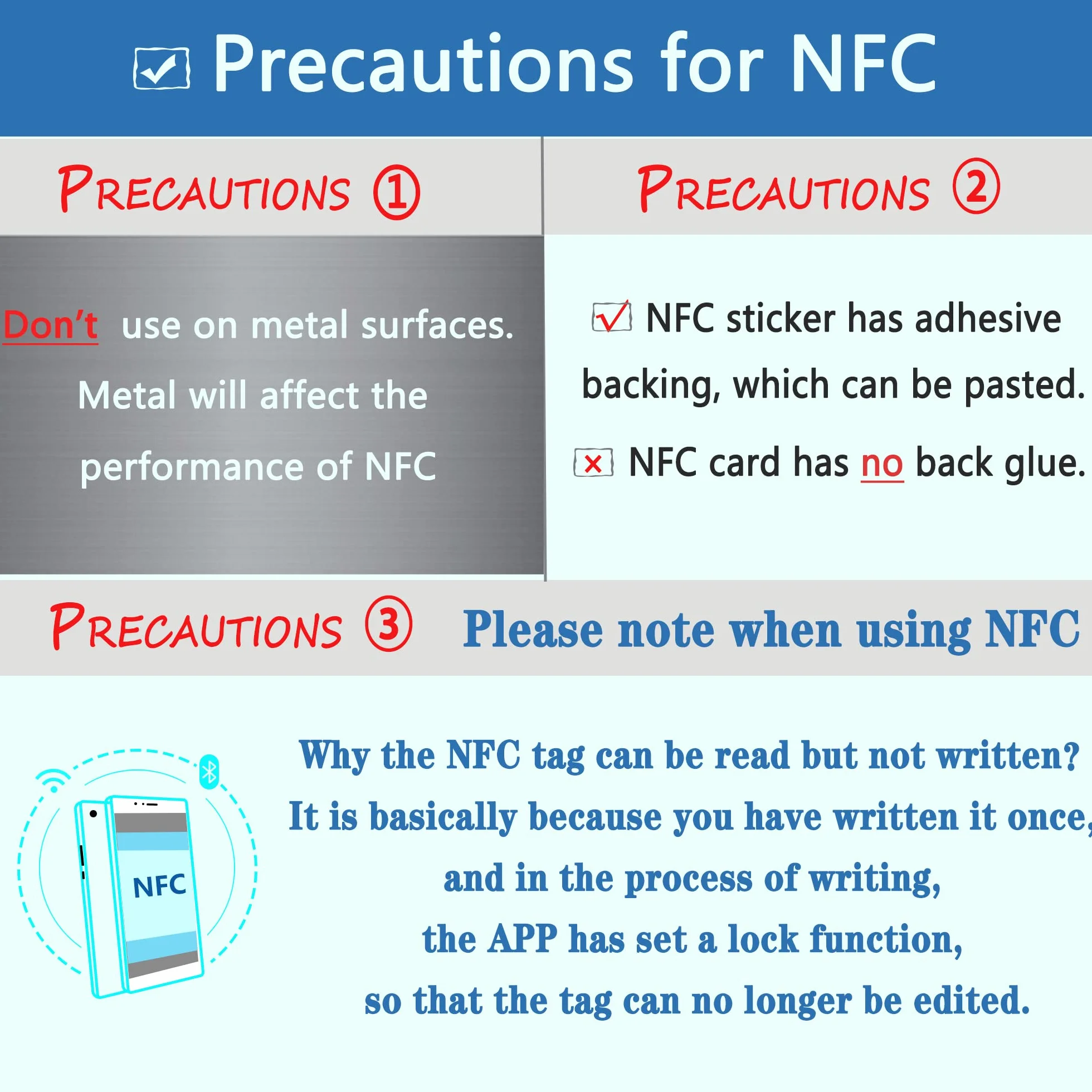 50 etichette adesive NFC NTAG216, riscrivibili NFC Tag NTAG216, 25 mm, 13,56 MHz, etichetta NFC RFID 888 byte di memoria