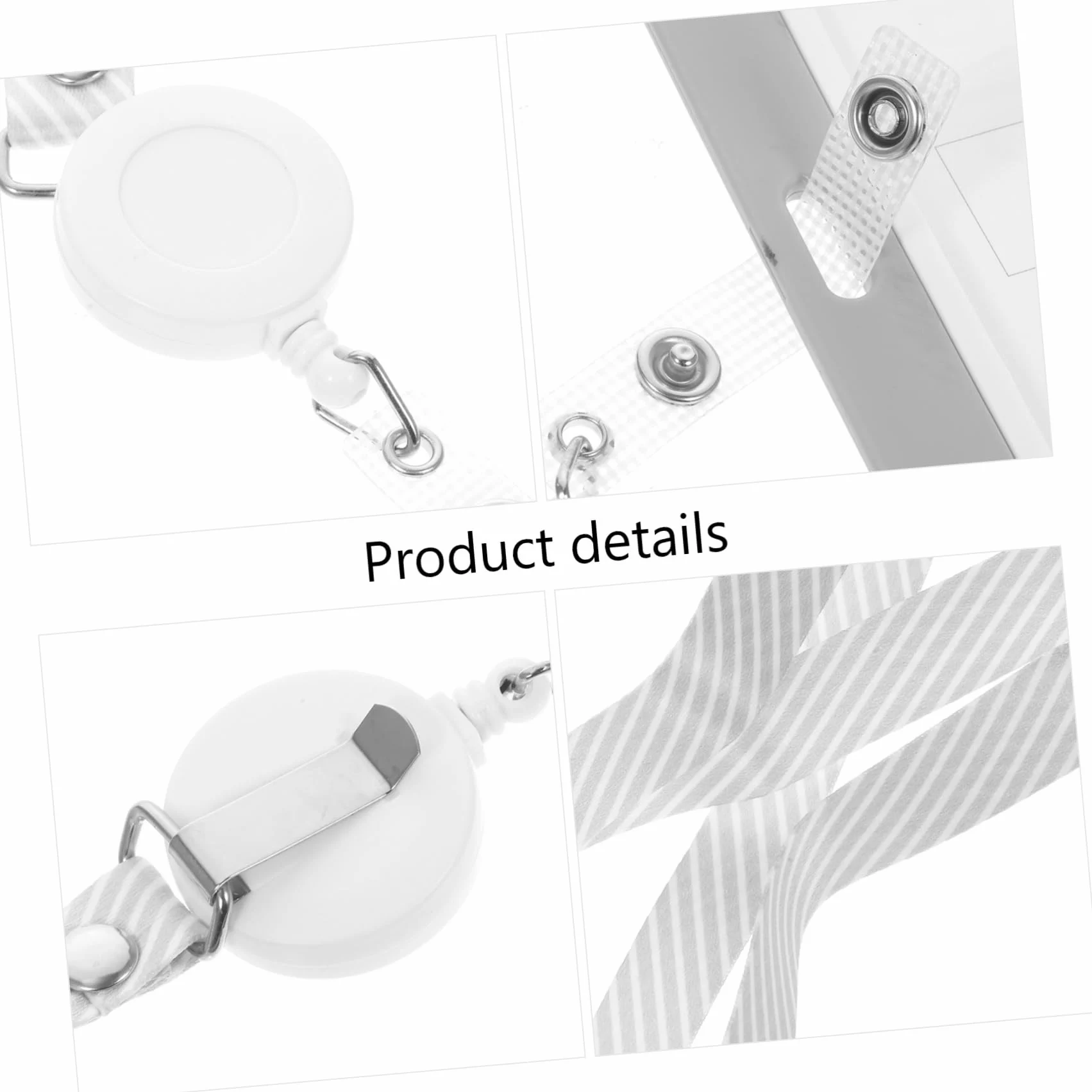 HOMSFOU Set 10 Porta Badge Trasparente in Plastico Leggero con Cordino da Collo Estensibile Proteggi Tessere per Insegnanti e Infermieri