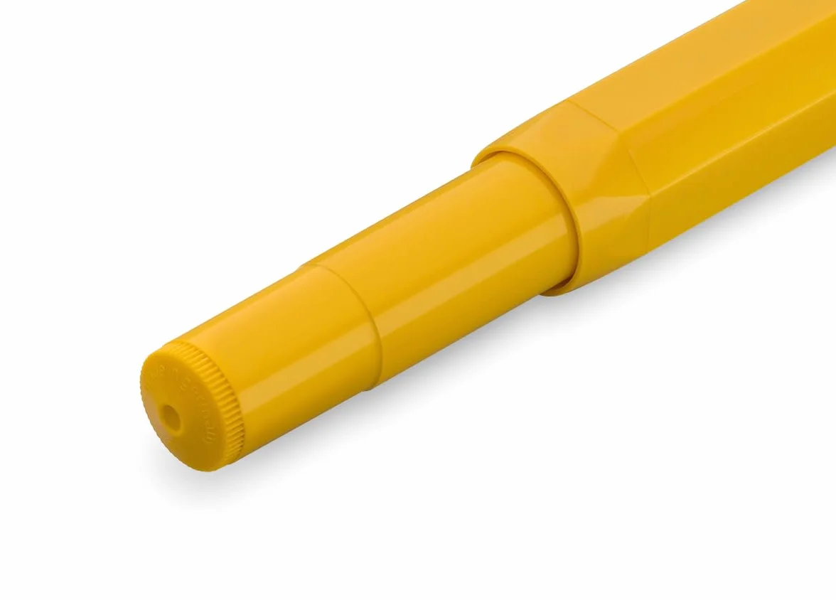 Kaweco COLLECTION - Penna stilografica Honey I, con pennino in acciaio, per cartucce d'inchiostro, colore giallo, 13 cm, pennino I, M, colore: giallo