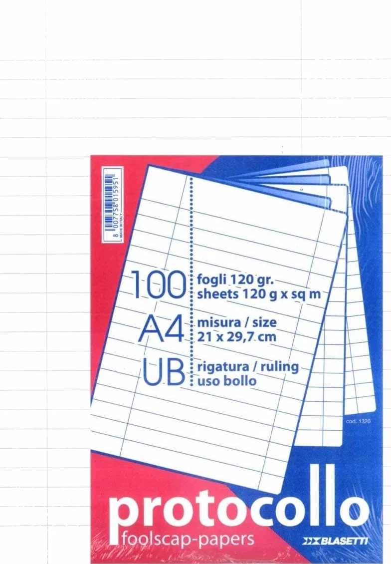 Blasetti Cf100fogli Protocollo 120gr