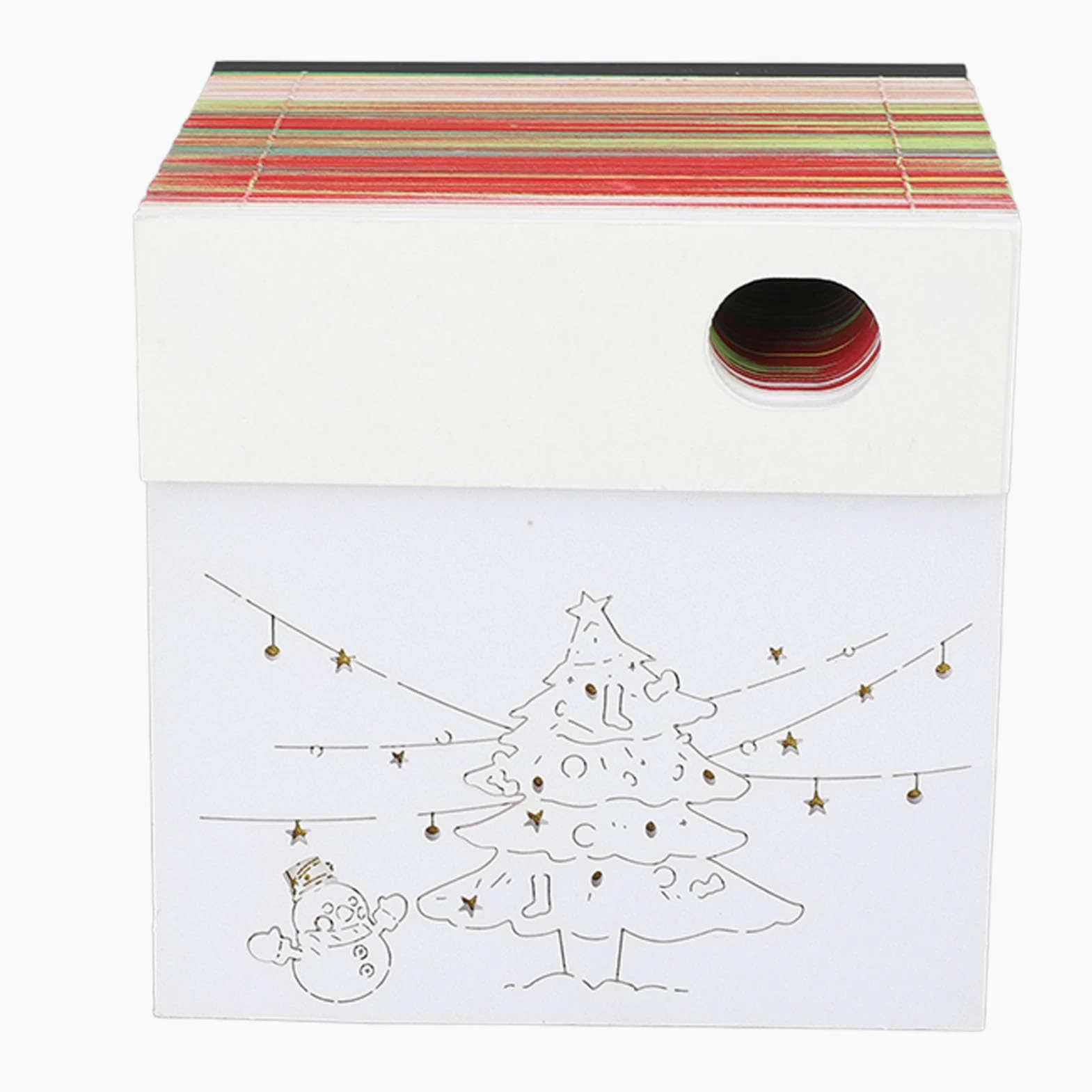 Albero di Natale 3D Memo Pad Innovativo Carving Art 3D Sticky Notes Carving Art Notepad