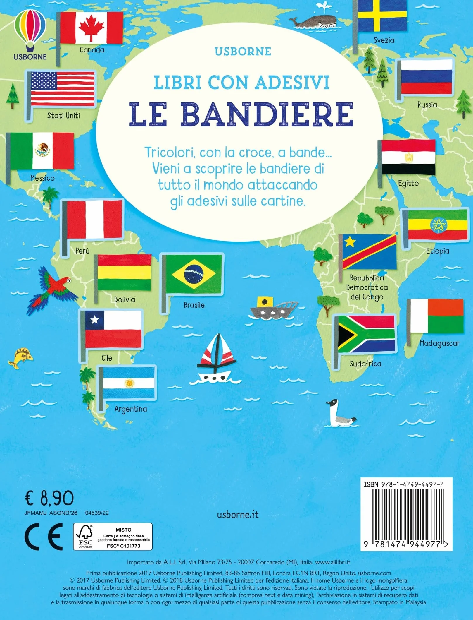 Bandiere con adesivi Ediz. a colori