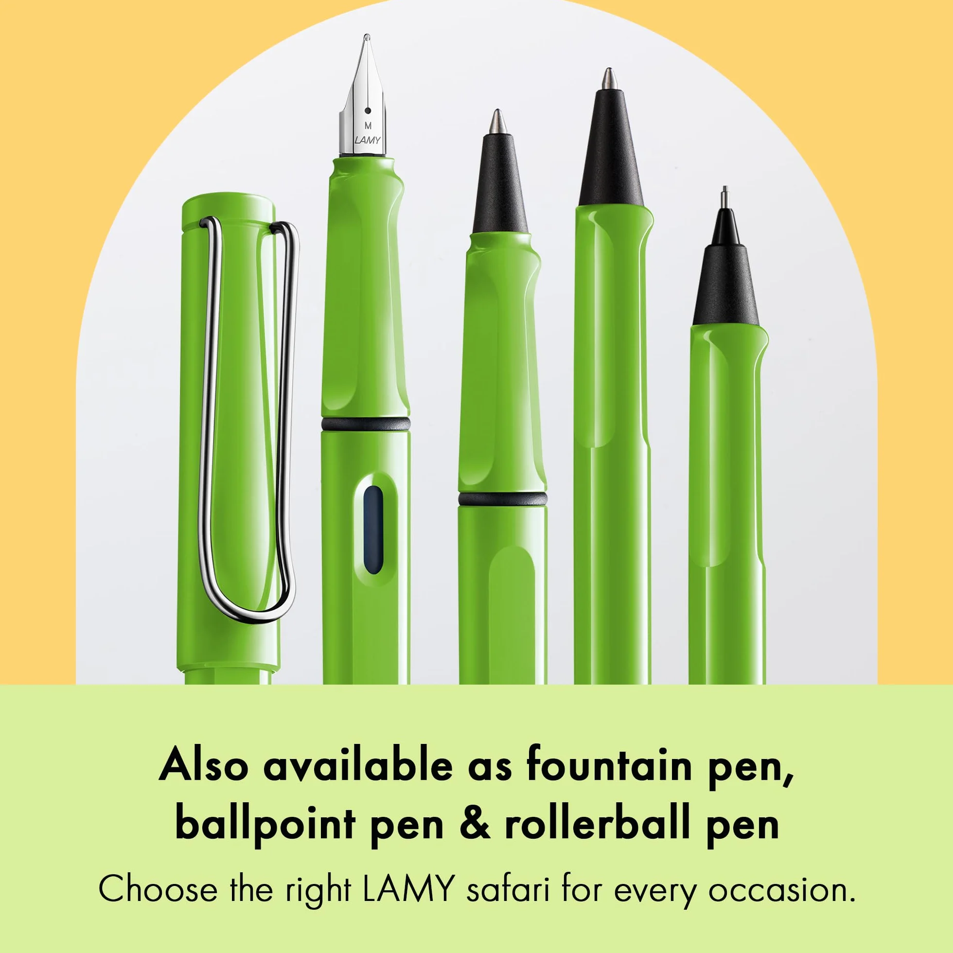 Lamy Safari Green Matita Meccanica 0,5 mm M 41 con Impugnatura Ergonomica Corpo ASA