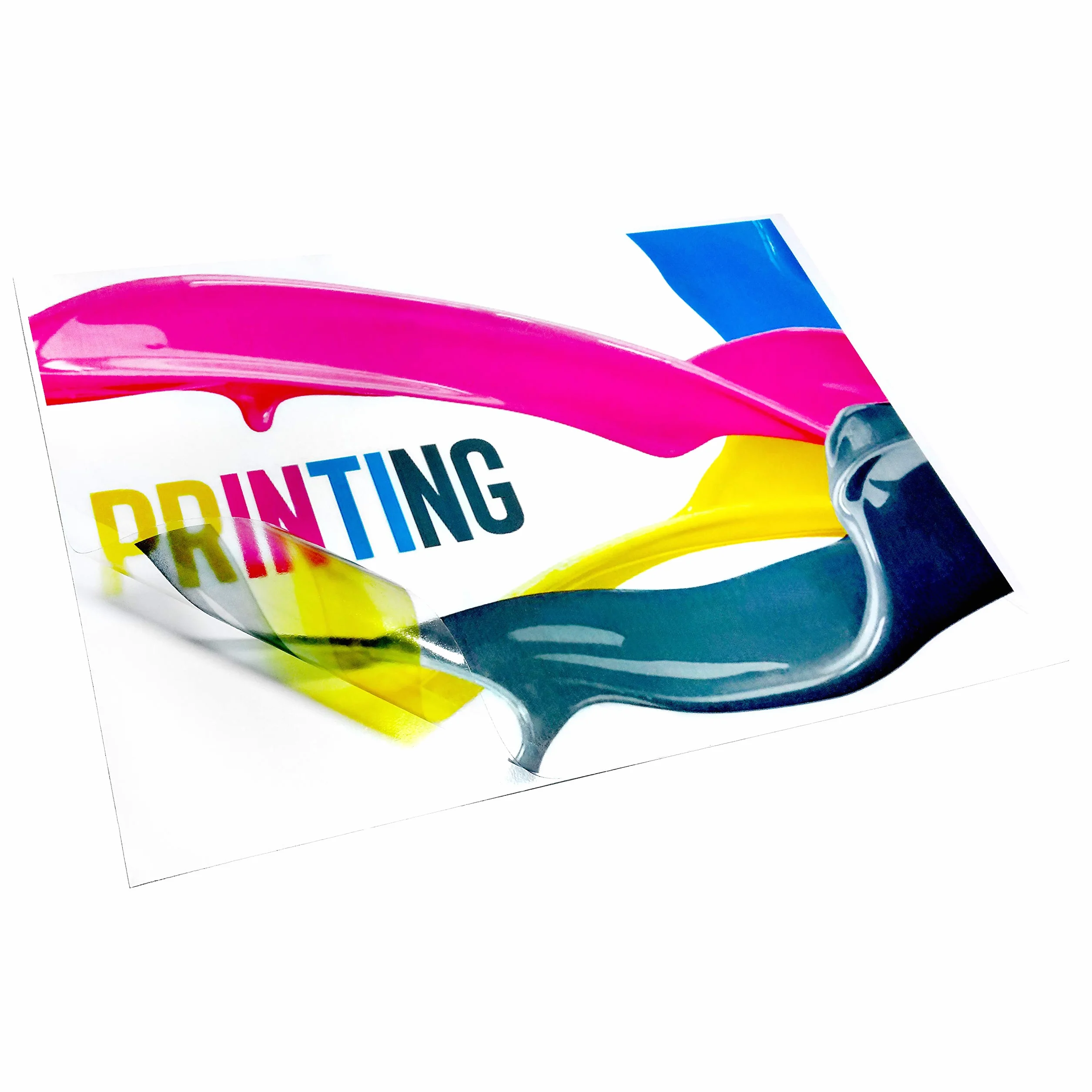 Evergreen Goods 10 Fogli A4 Lucida Vinile Carta Adesiva Trasparente per Stampanti Laser