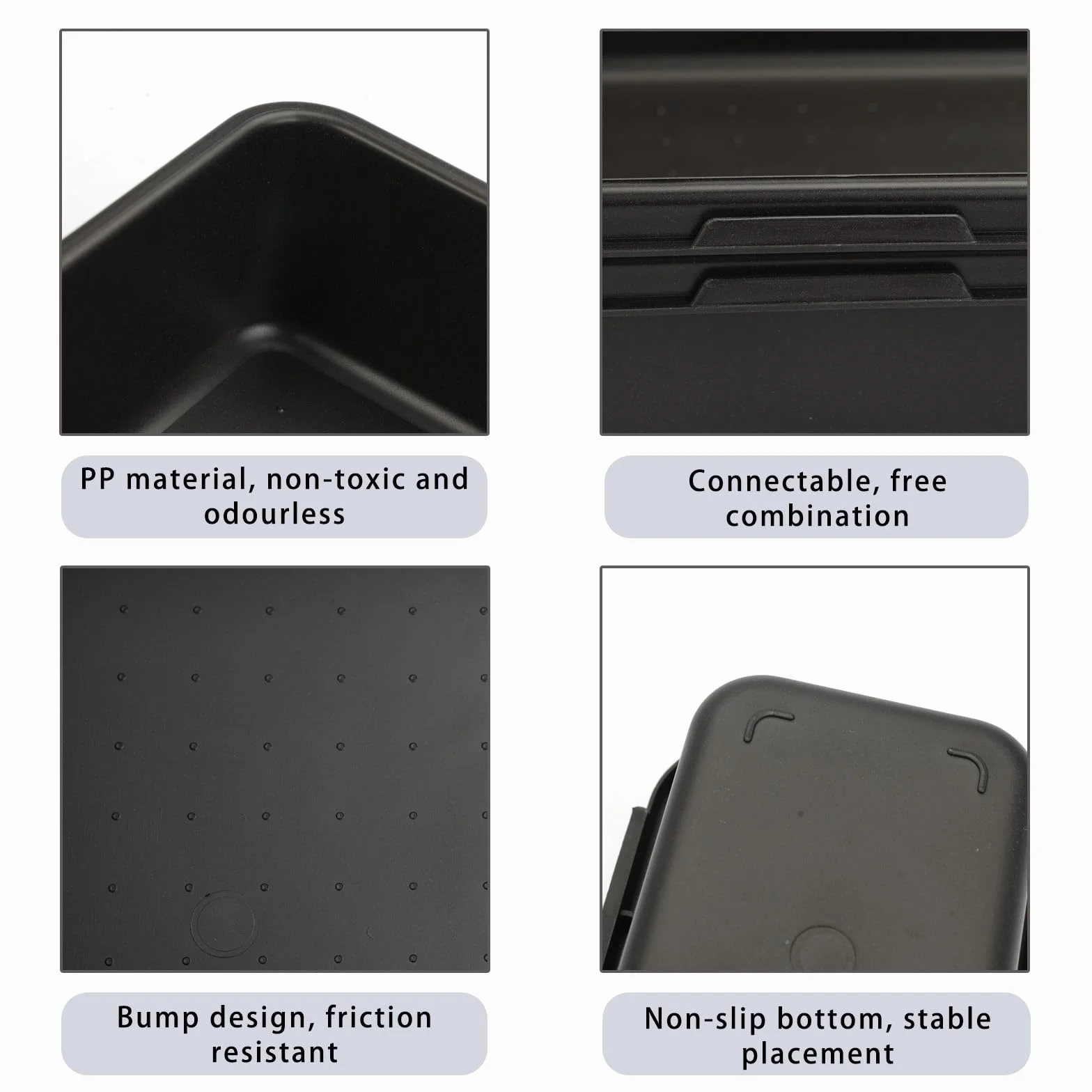 Organizer Cassetti Bagno 8 Pezzi, Divisori Contenitori in Plastica per Trucchi Stoviglie Cancelleria