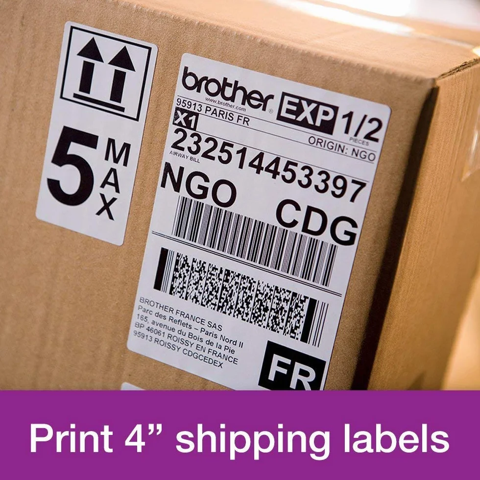 Brother QL-1110NWBC stampante per etichette [CD] Termica diretta 300 x 300 DPI 110 mm/s Con cavo e senza cavo DK Wi-Fi Bluetooth (BROTHER QL1110NWBC - LABEL PRINTER)