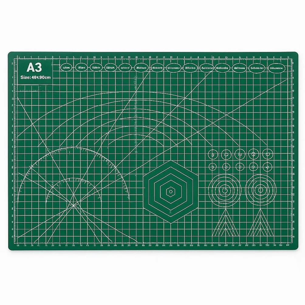 TAPPETINO DA TAGLIO A3 45x30cm 3mm Doppia Facciata Verde