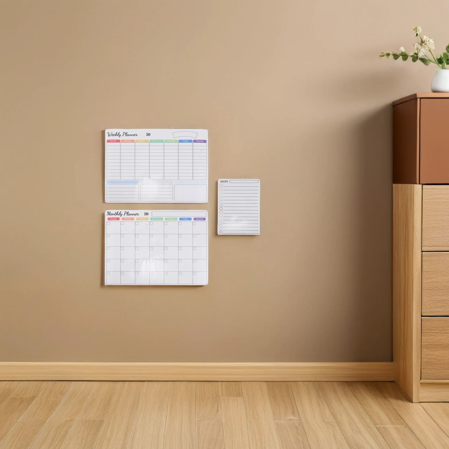 Forniture Per Ufficio Calendario Magnetico Per Frigorifero White