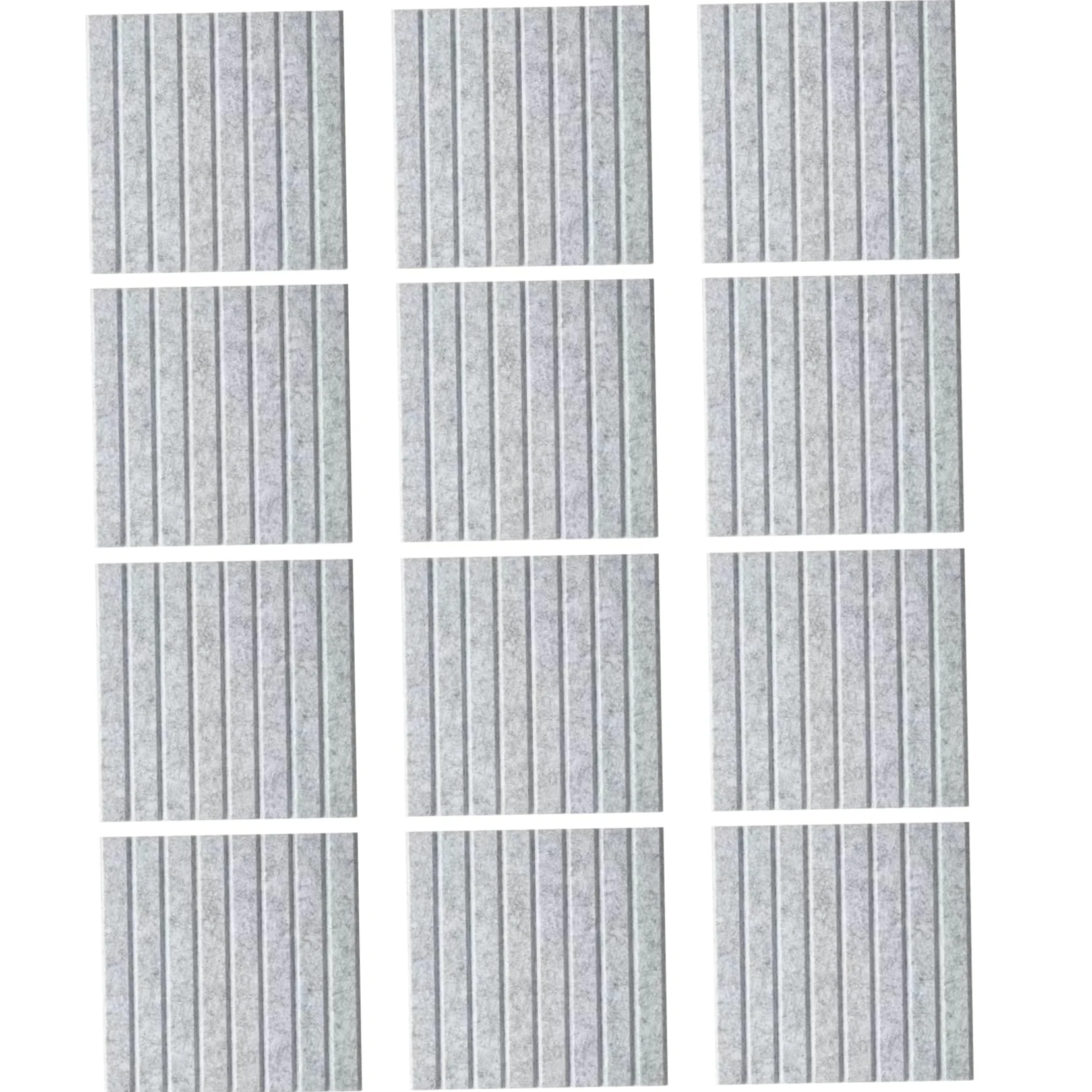 bacheca in sughero per pareti 12 pezzi 12x12 pollici bacheca in feltro per la casa, la cucina, scuola, l'ufficio, parete, decorativa fai da te, grigio chiaro, sughero.