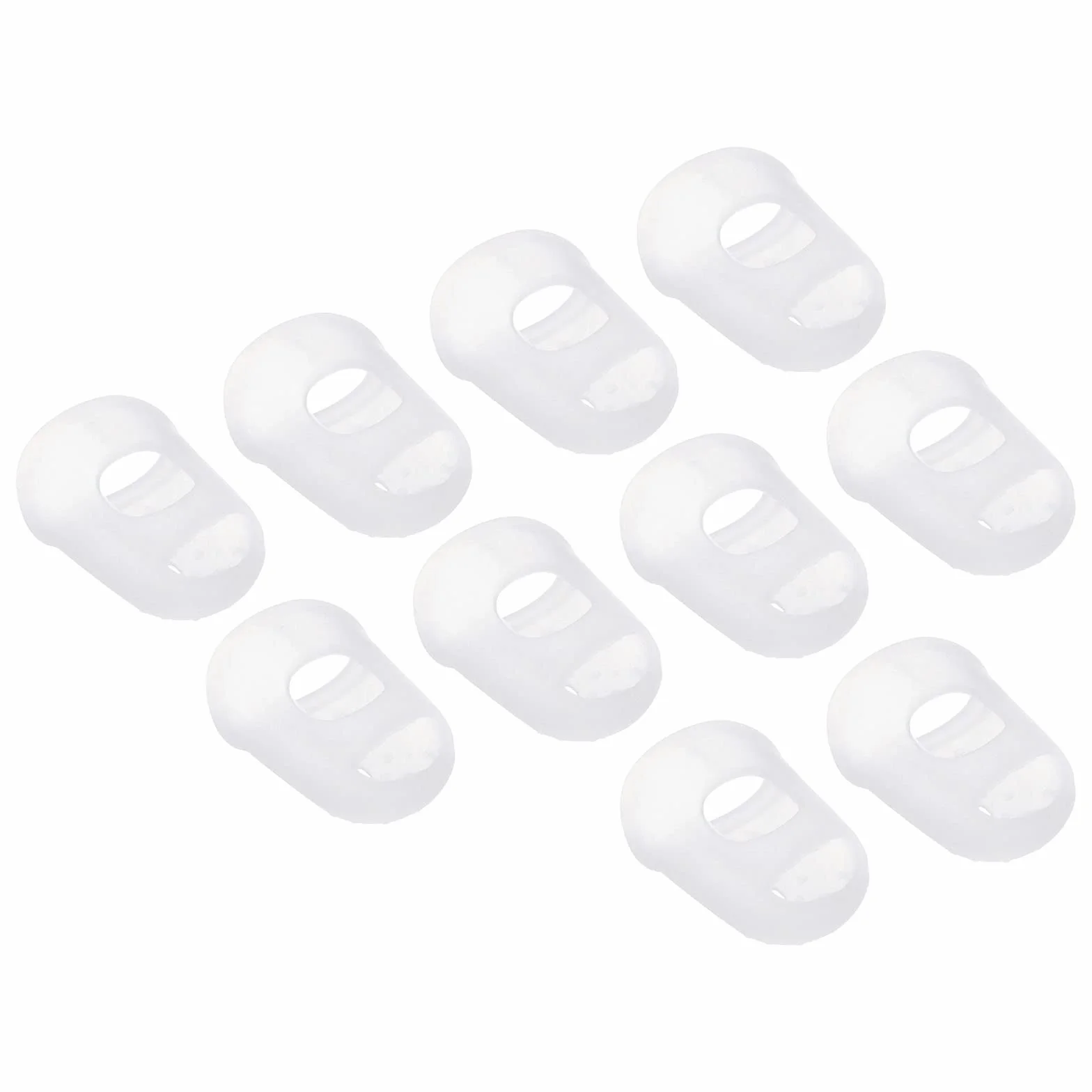 PATIKIL 0.71 Calci Gomma Dita Punte 15pz Silicone Polpastrelli Protezione Copritastiera Ditale per Chitarra