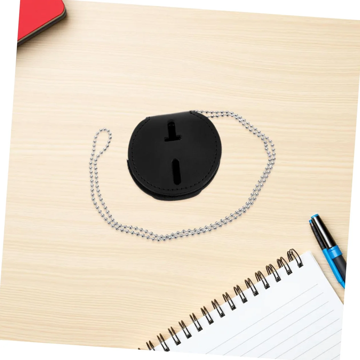 DOITOOL Porta Badge in Pu con Cordino da Collo e Clip 7 Pz, Porta Tessera Rigido per Eventi e Utilizzo Quotidiano