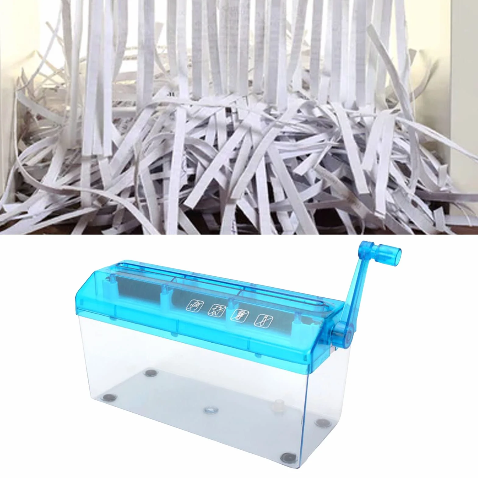 Distruggidocumenti, Distruggidocumenti per Applicazioni Estese Migliore Controllo per l'ufficio (Blu)