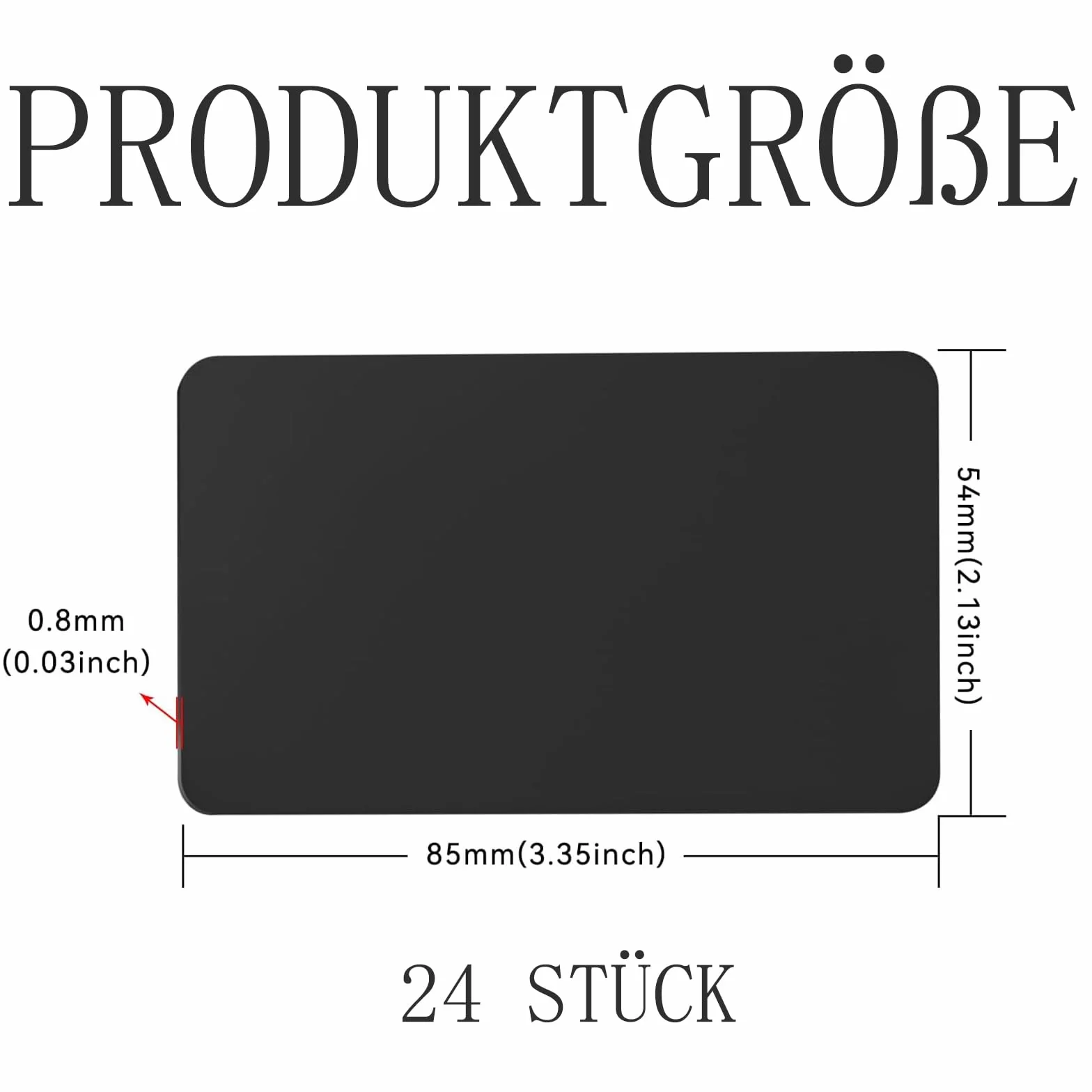 NTAG215 tag NFC riscrivibili 504 byte 24 pezzi nero