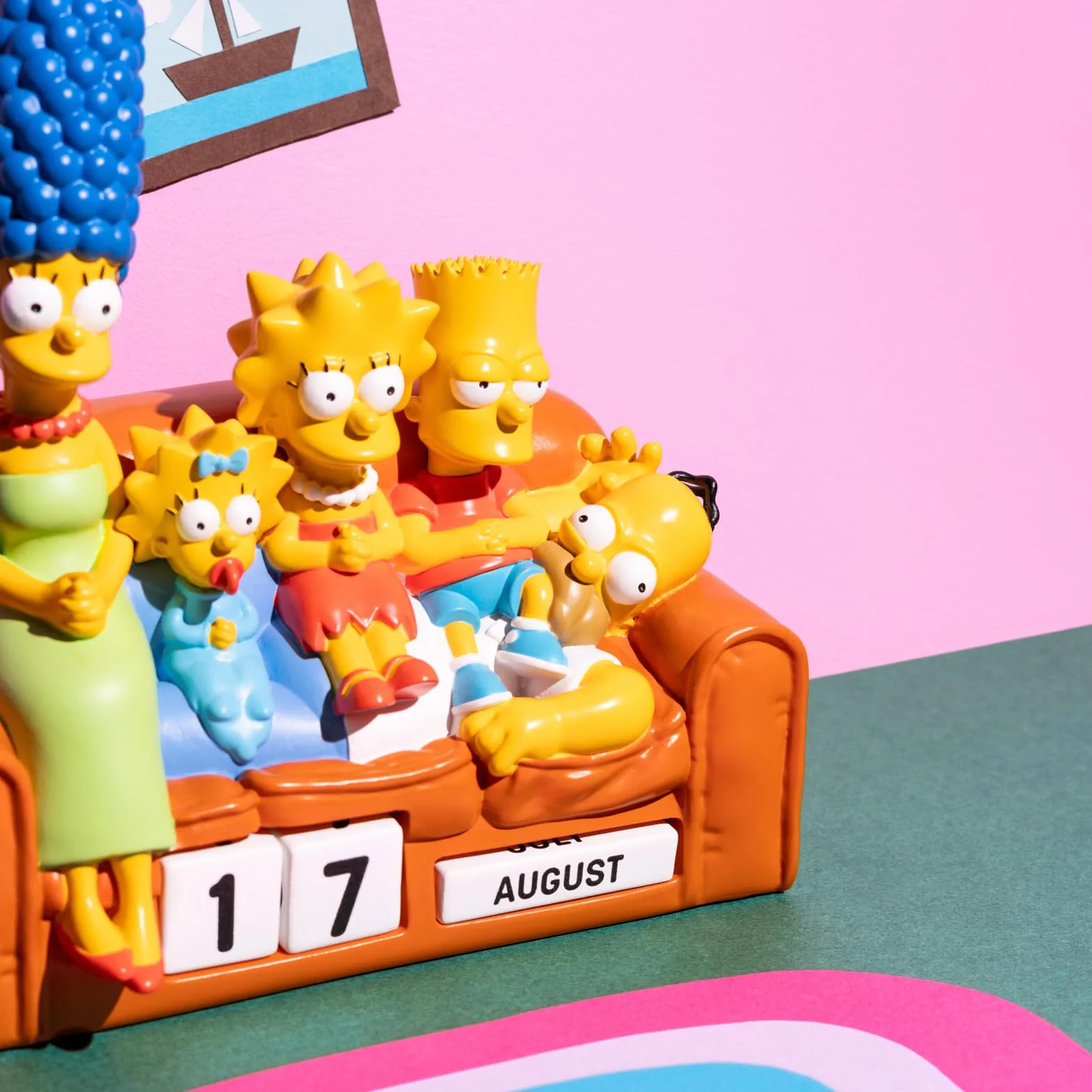 Grupo Erik Calendario Perpetuo The Simpsons 3D - Calendario da Tavolo Perpetuo | Decorazione da Scrivania per Fans 12 × 11,7 × 7,7 cm