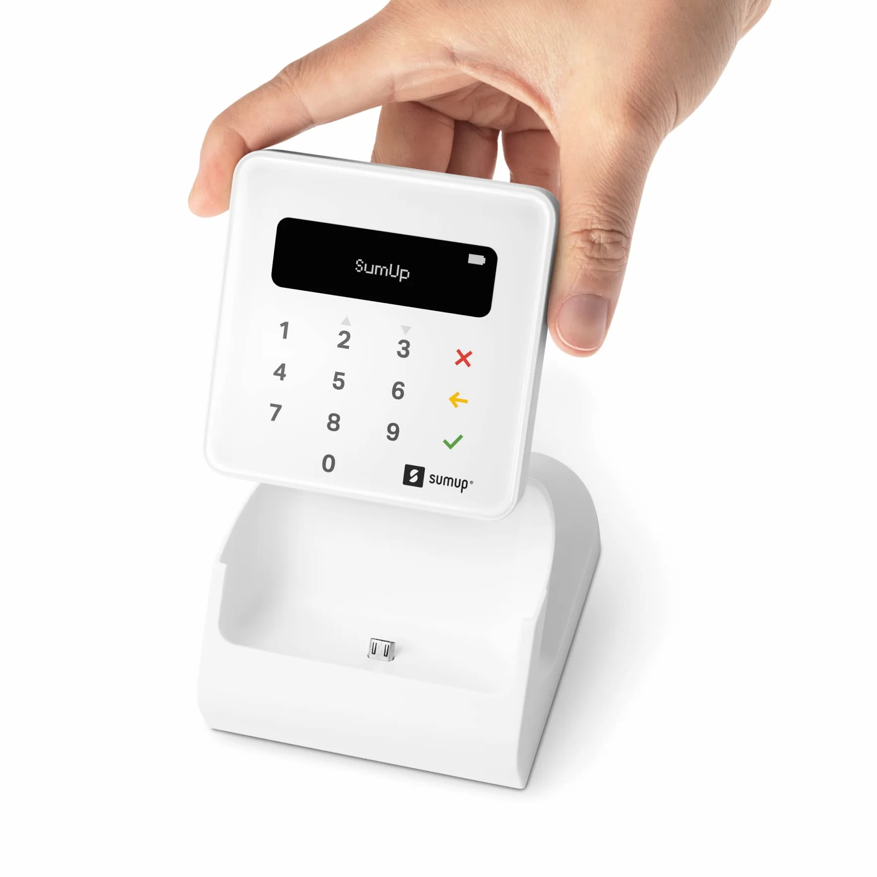 SumUp Air Bundle USB Lettore di carte Air e Base di ricarica