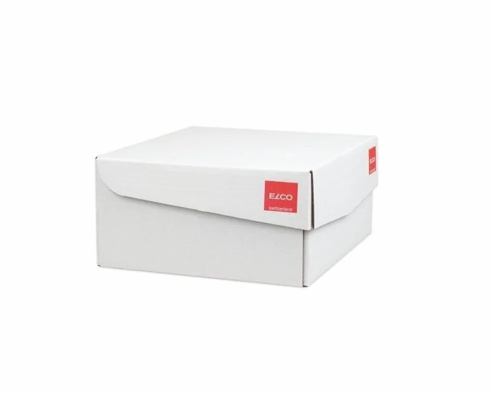 Elco Proclima FSC CO2 riciclaggio neutra Buste DL con chiusura adesiva, 100 g/m² 229 x 45 mm, con finestra sinistra (Scatola di 500 buste bianco
