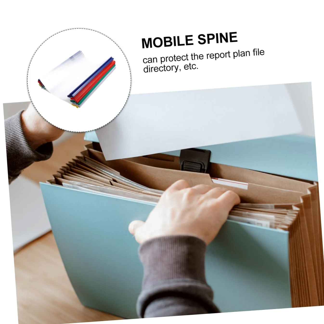 Cartelline Portadocumenti A4 50 Pezzi in Plastica Trasparente | Facile Classificazione, Superficie Anti-splashing, per Imprese e Scuole Colore Casuale