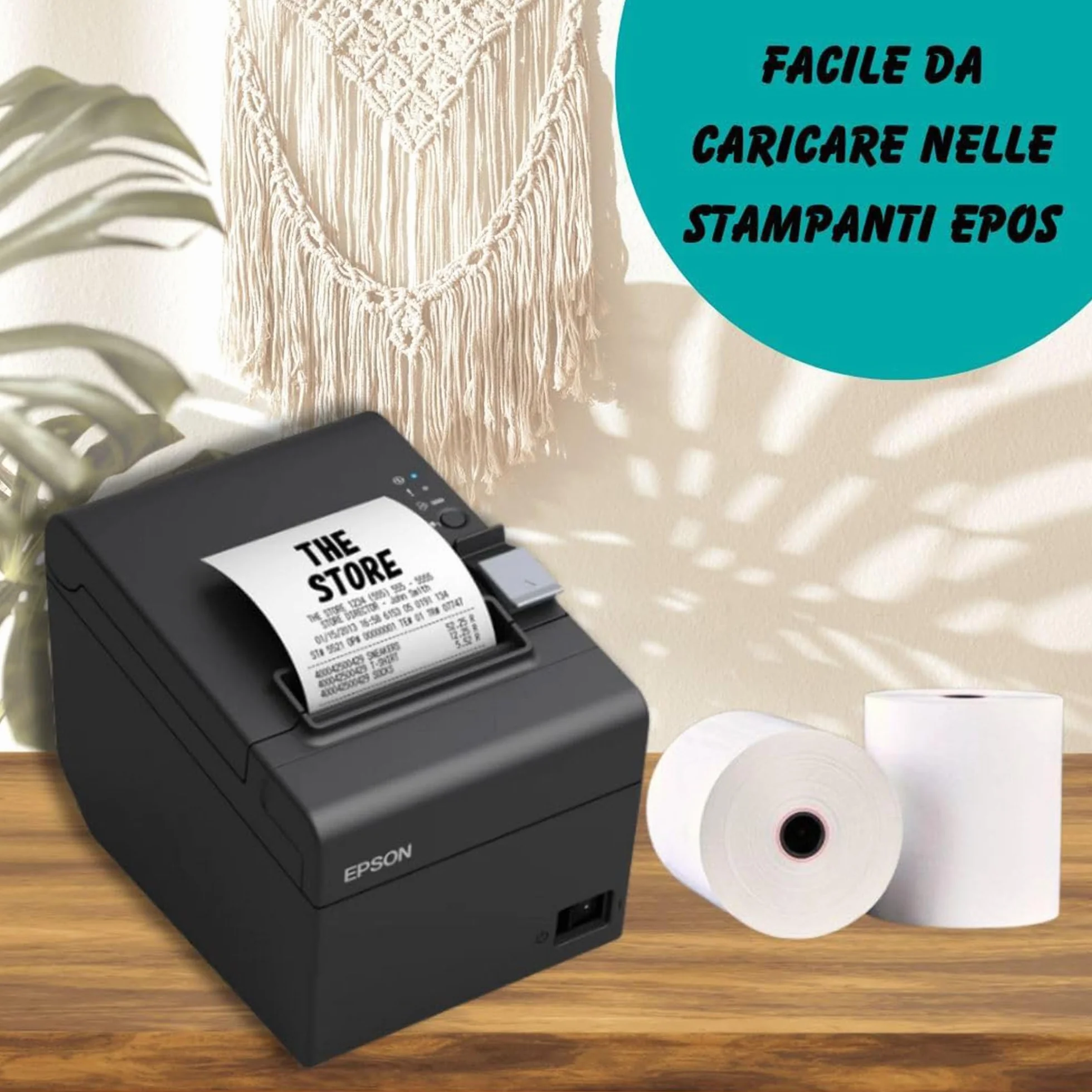 Double Dragon Rotolo di Carta Termica Premium 80 x 80 mm per Stampante EPOS, Terminale POS, Registratore di Cassa [Confezione da 10]