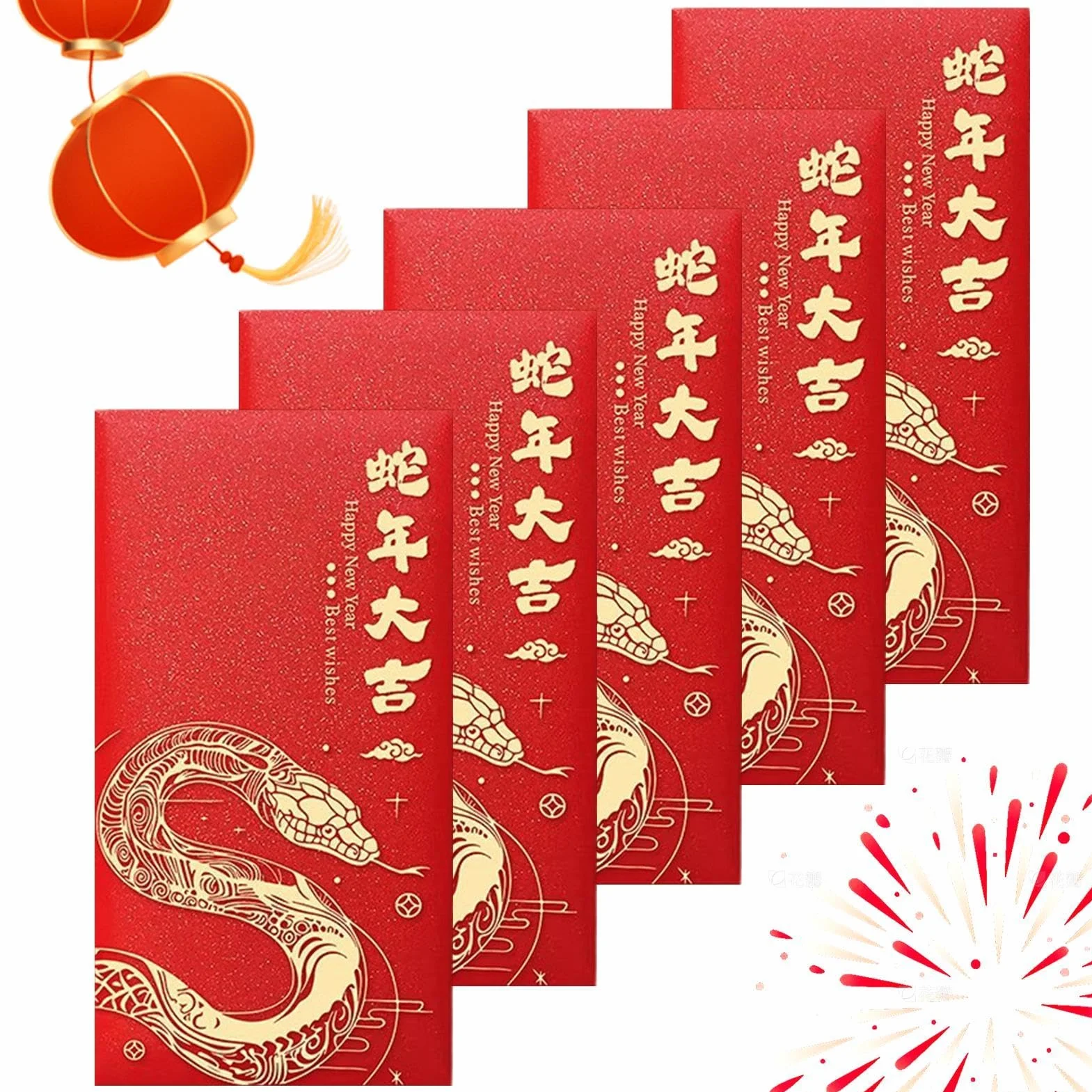 Buste rosse Anno del Serpente 2025 per Capodanno cinese
