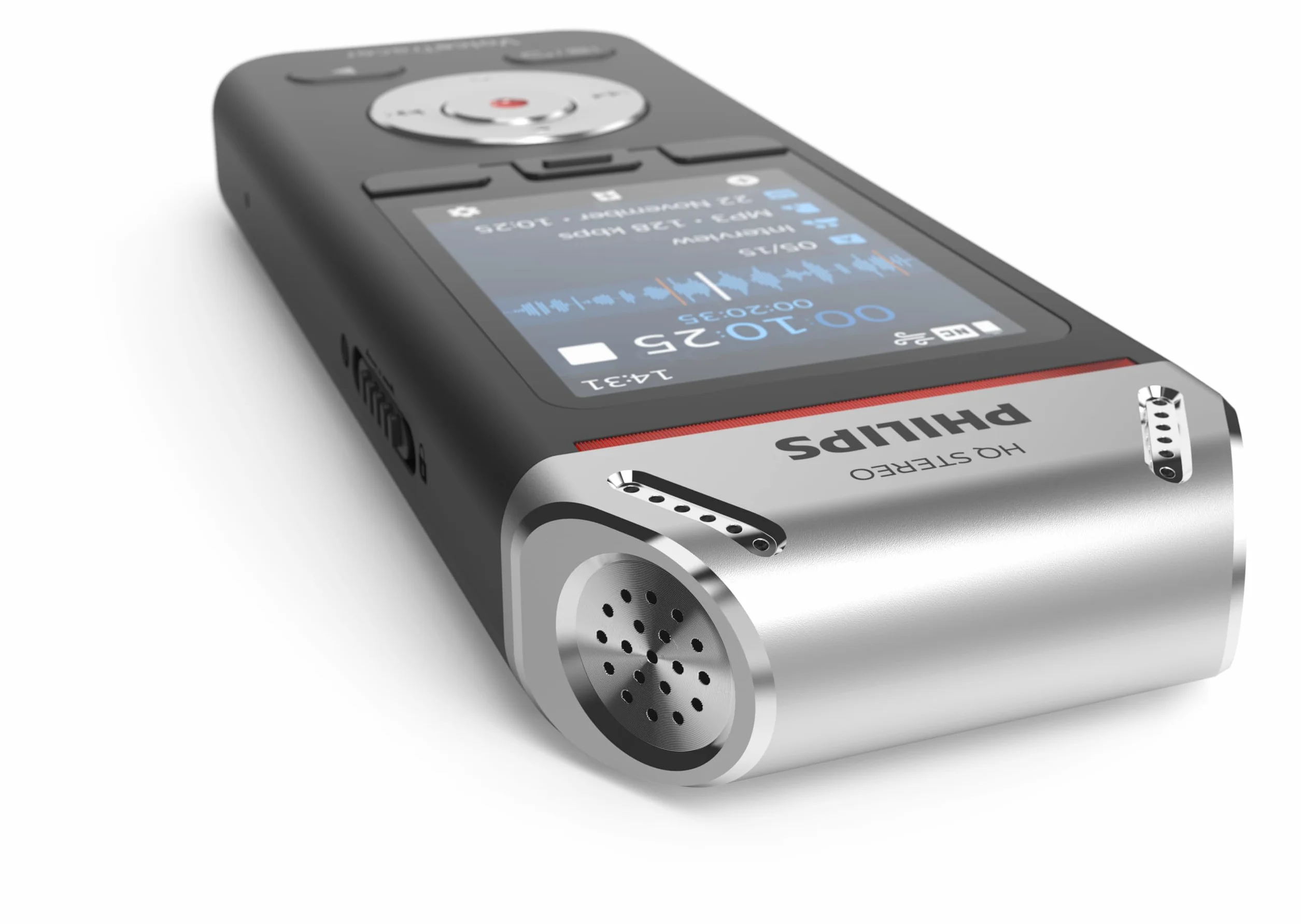 Philips DVT2110 registratore audio, registrazione stereo MP3 e PCM, 8 GB