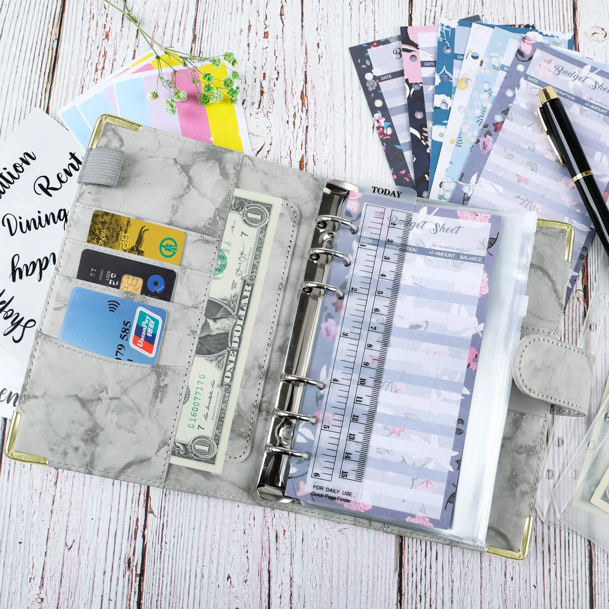 Budget Binder Cash Envelopes Set 28 Pieces Money Organiser for Saving