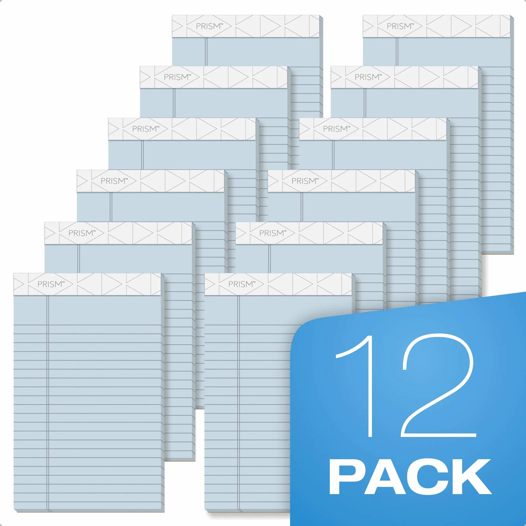 TOPS Prism Plus Legal Pad 12 x 20 pollici perforato blu regola stretta 50 fogli 12 pastiglie