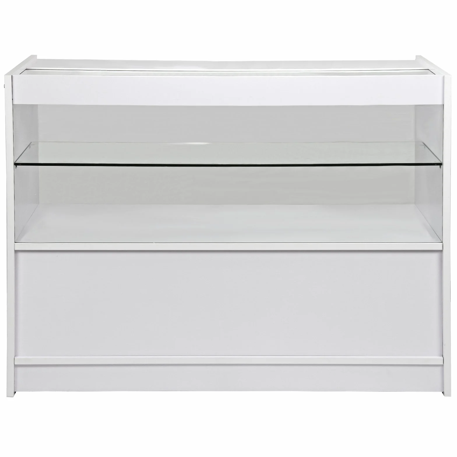 MonsterShop - Set Pegasus con 3 Banconi da Negozio e Reception Bianco Brillante Elegante