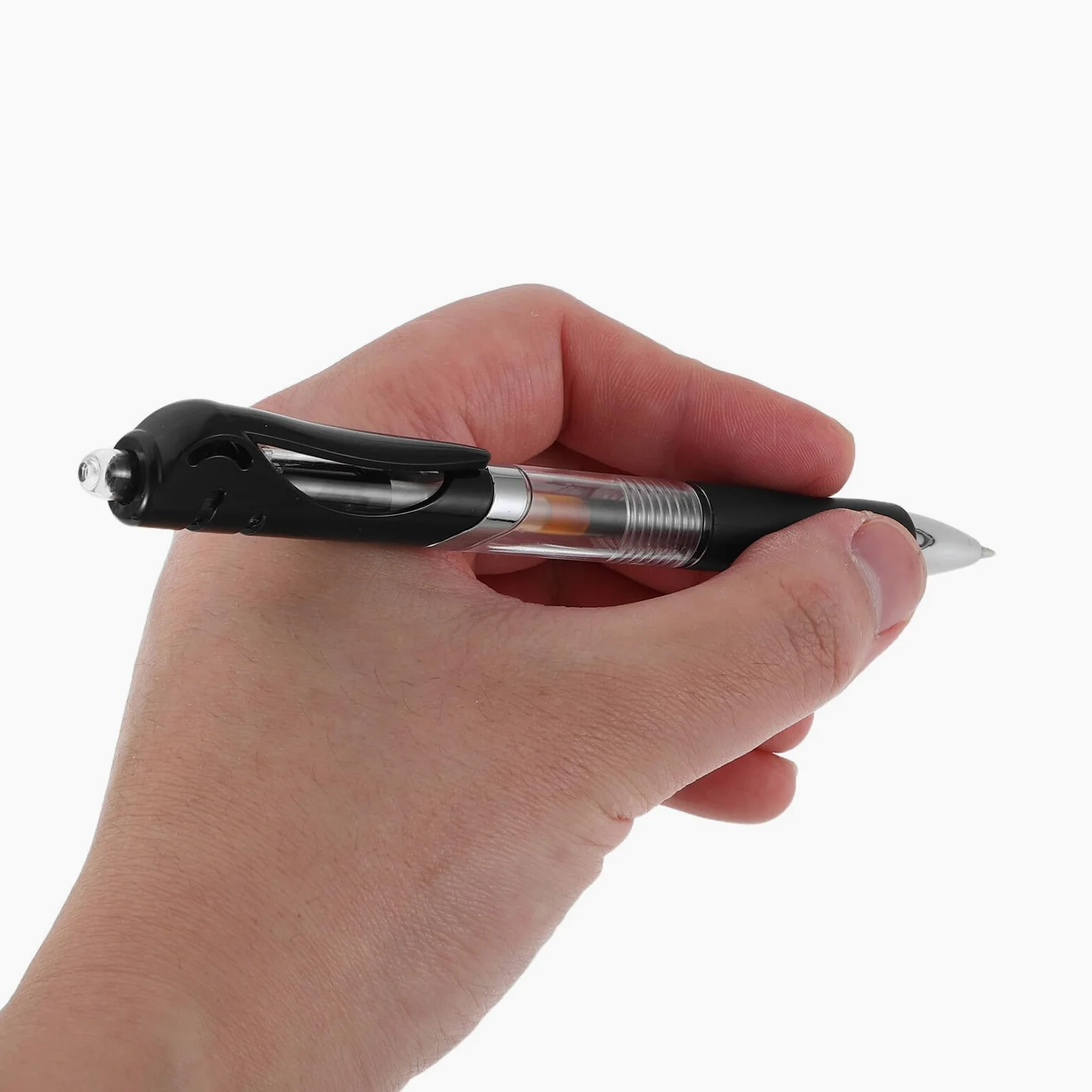 50 Pezzi Penne Nere Punta Fine Inchiostro Rapido Asciugatura Penna Gel Ergonomica per Scuola Ufficio Firma Documenti Scrittura Liscia
