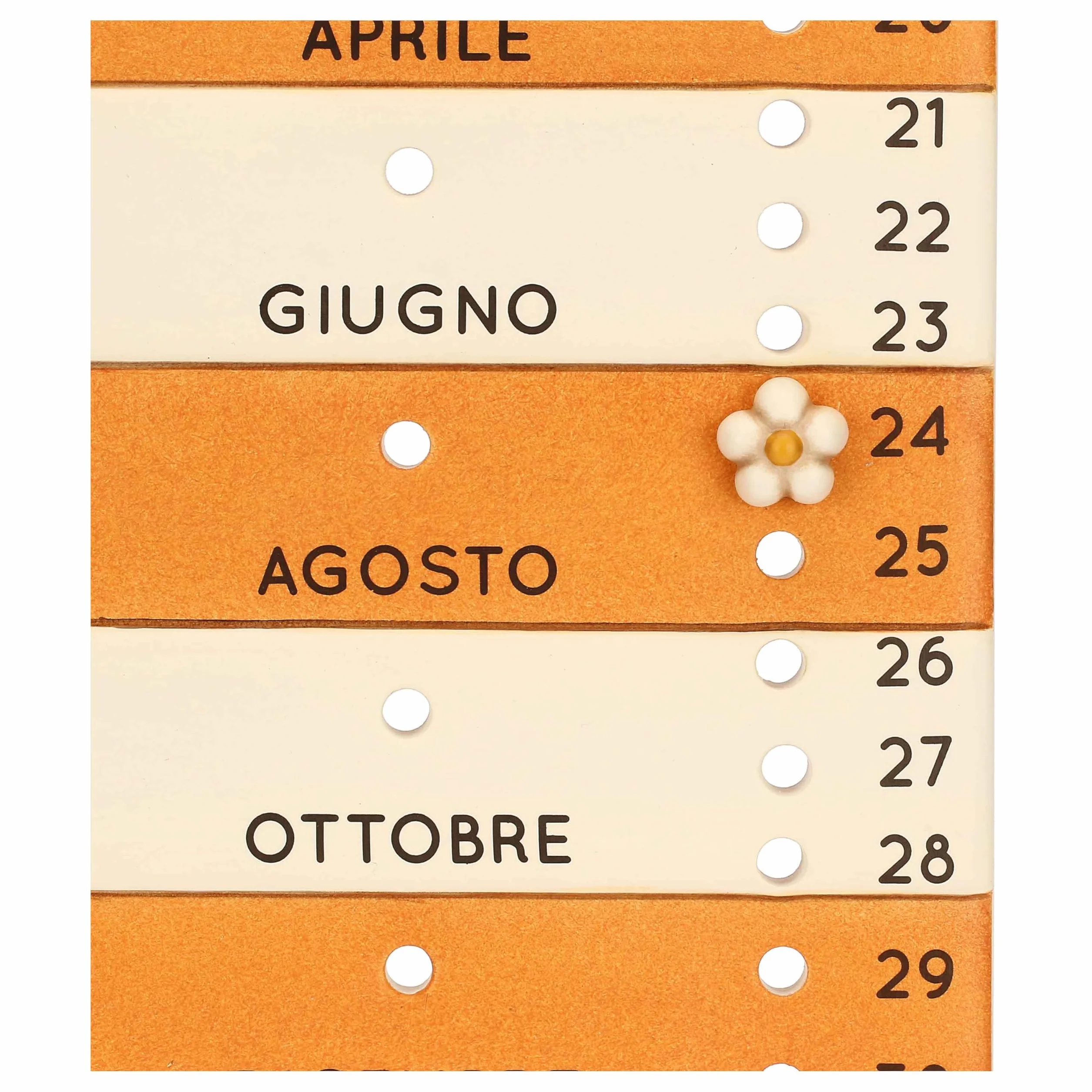 THUN - Calendario da muro - ceramica - Collezioen Chroma - 22 x 1,4 x 30 cm