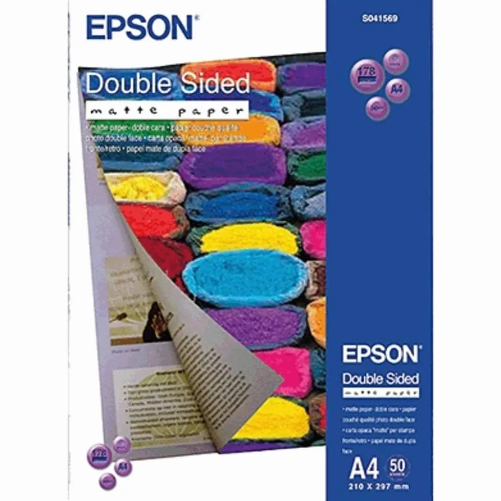 Epson S041569 Matte Paper Doubleside 50 A4 21 x 29,7 cm (A4) Carta fotografica