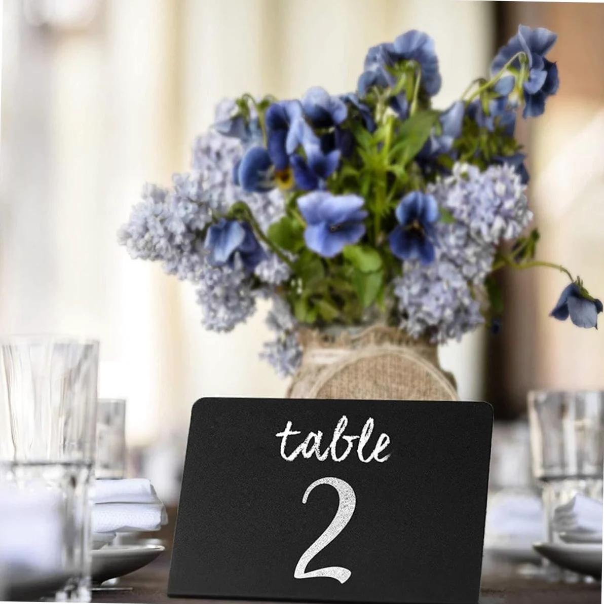 Lavagna Decorativa Piccola da Scrivere in Acrilico Nero | Design Creativo, Resistente e Facile da Integrare in Ristorante o Negozio