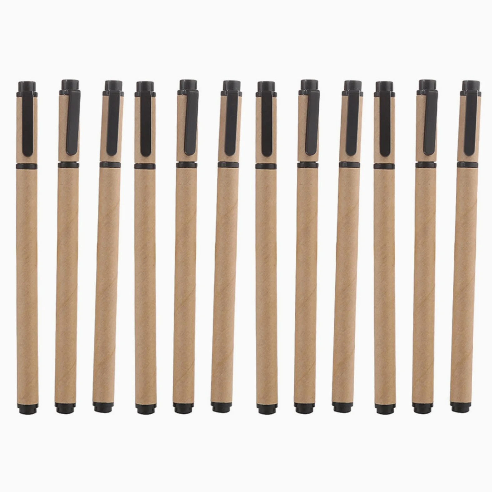 LALAFINA Pz Penna forniture per ufficio regalo per bambini penne a sfera nere penne gel per studenti penne a inchiostro carta kraft Stazionario alunno plastica