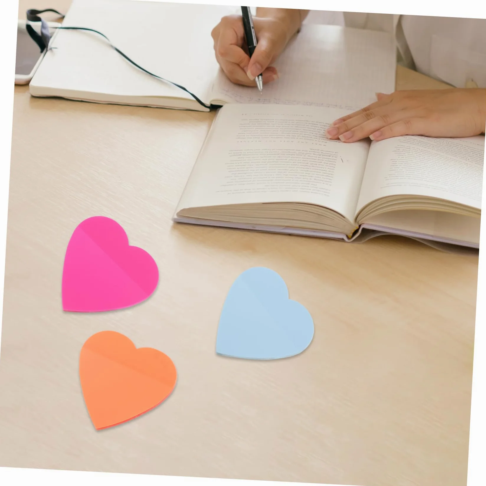 Angoily 3 Pezzi Note d'amore blocco note alla rinfusa pastello Memo Pad scuola Forniture adesivi per appunti dell'ufficio adesivo per appunti autoadesivo taccuini autoadesivi carta