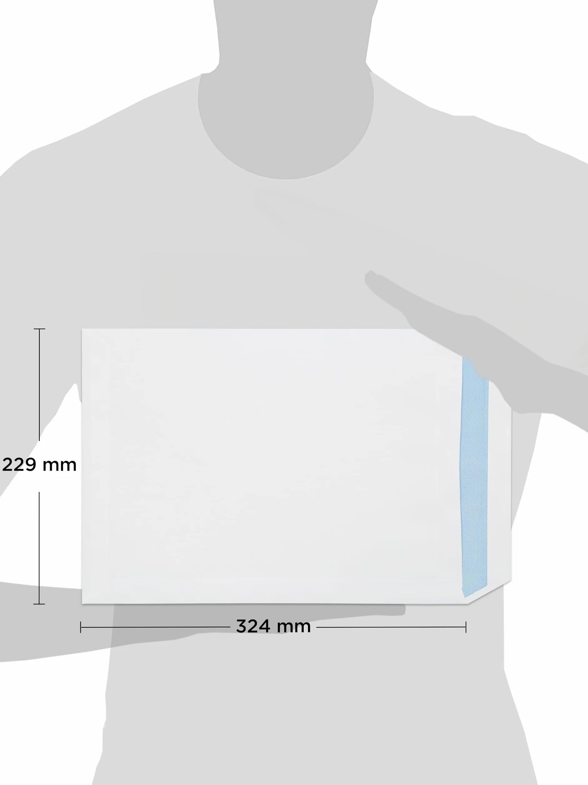 Blake Everyday 324 x 229 mm 120 g/m2 Tasca Autosigillante (14891) Bianco, Confezione da 500