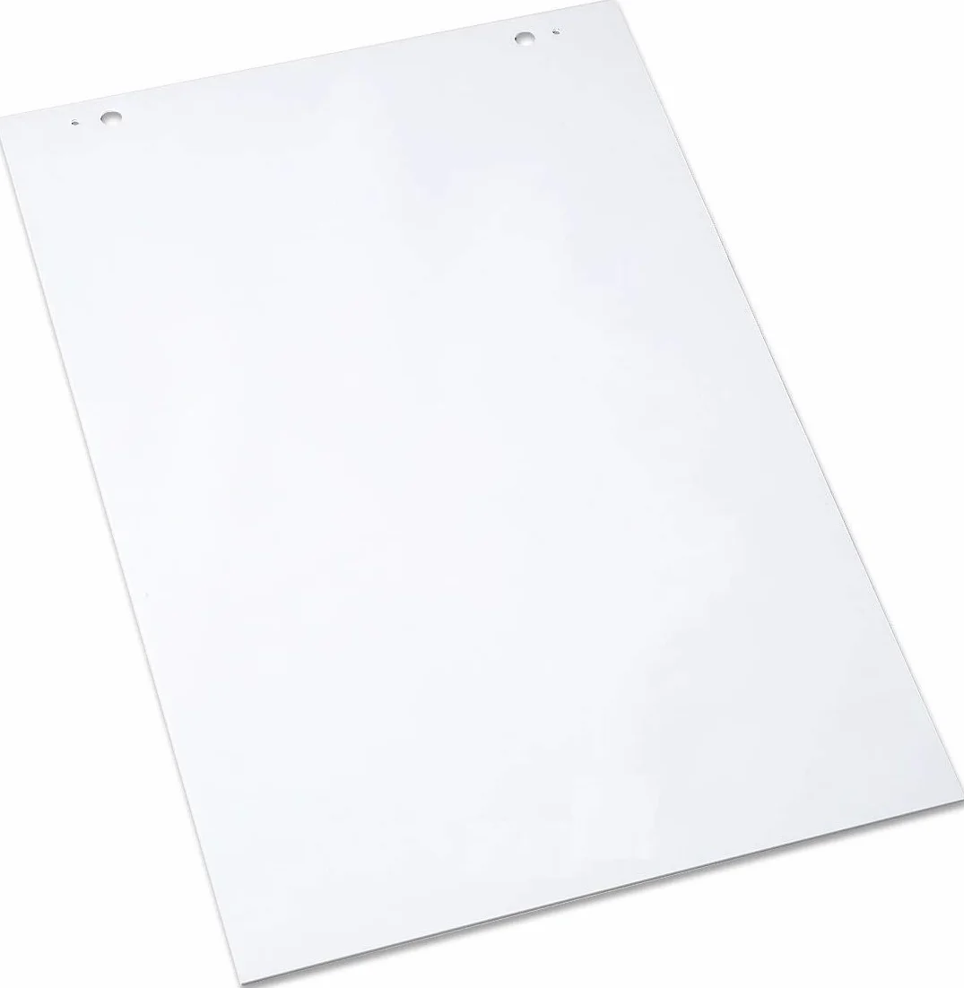 Blocco Lavagna a Fogli Mobili 70x100 cm 80 gr Carta Patinata Bianca Foratura Universale 20 Fogli