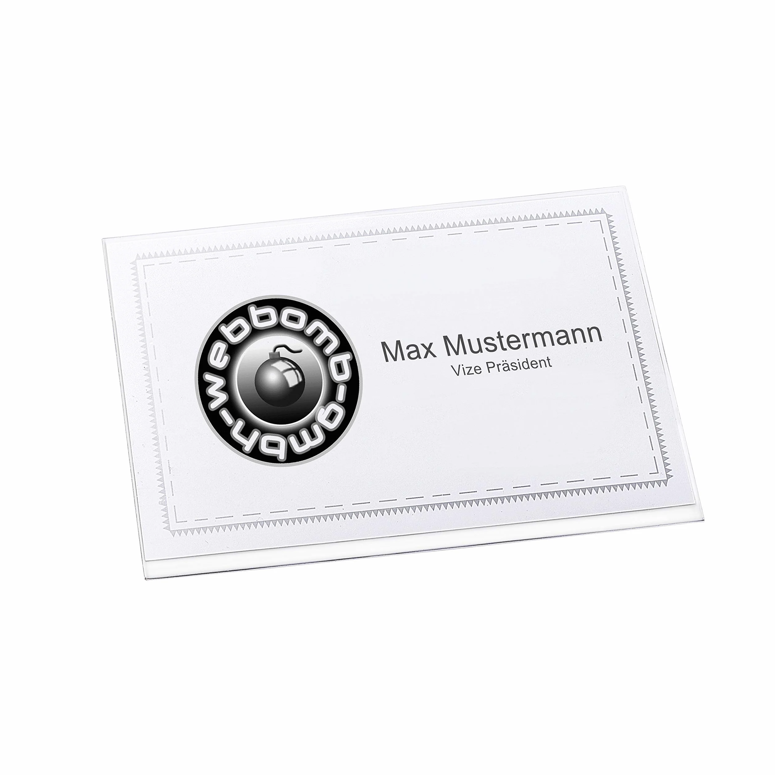 Set da 10 porta badge con clip e spilla per vestiti