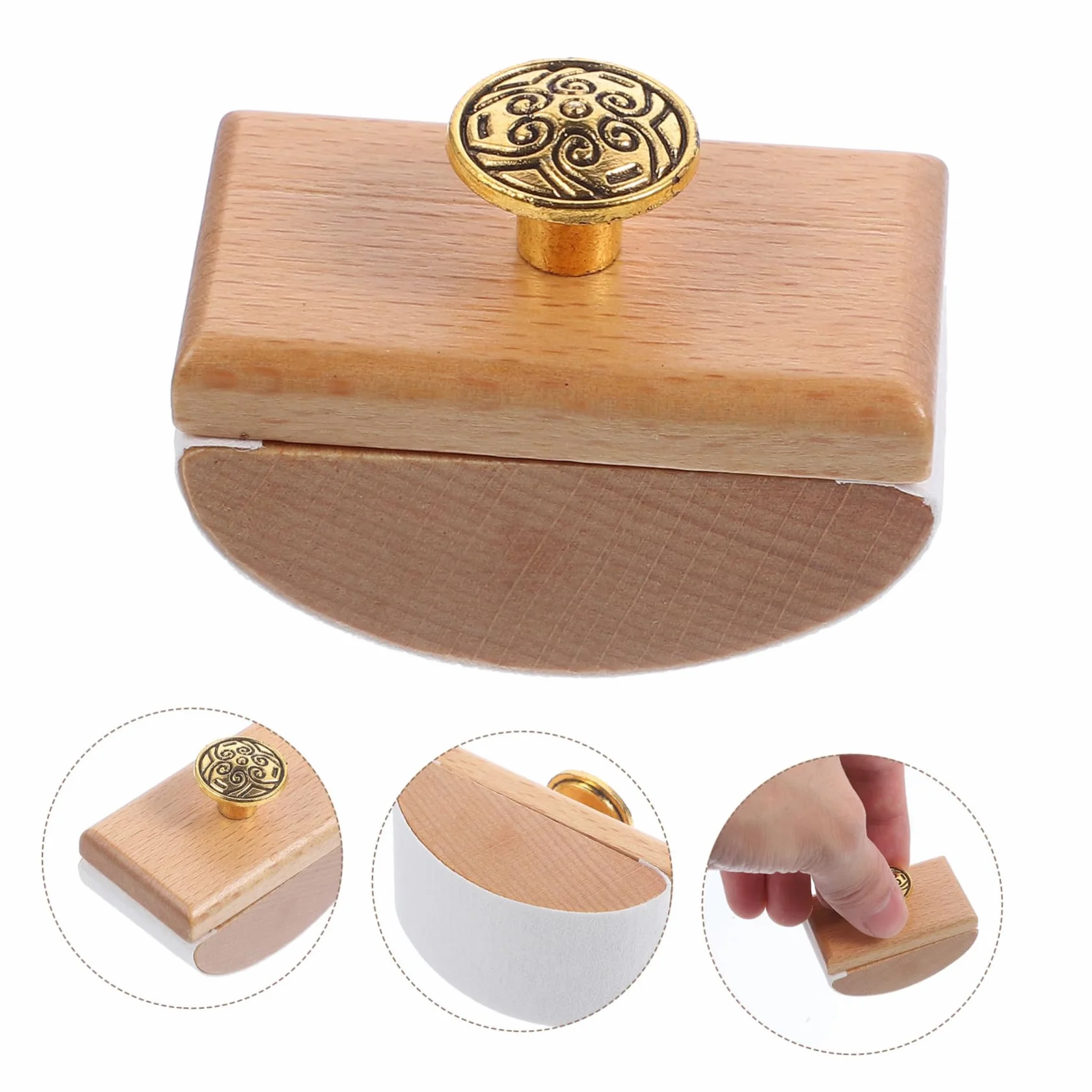 STOBOK Assorbitore Inchiostro in Legno e Lega di Zinco Portatile Carta Assorbente ad Asciugatura Rapida per Penna Stilografica