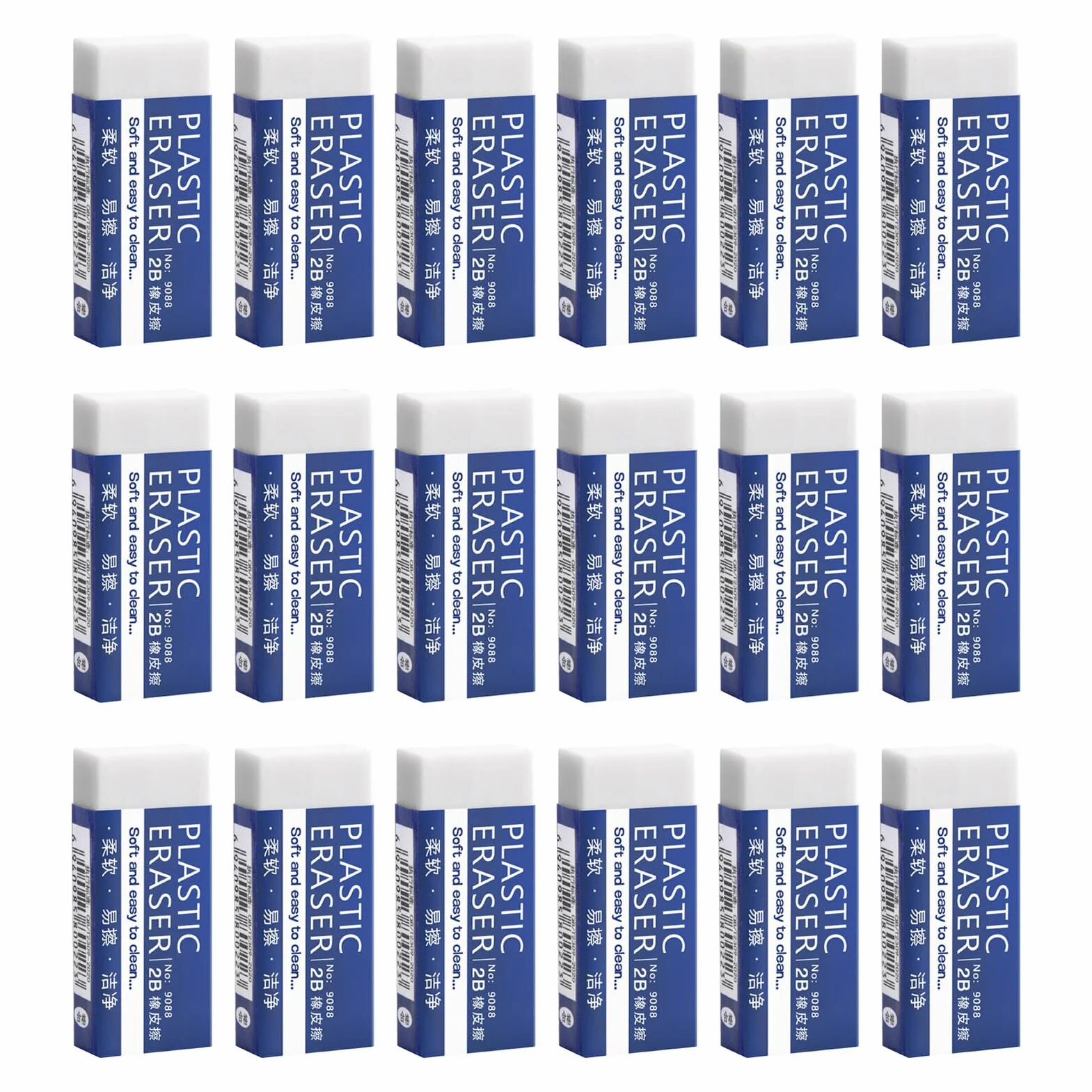90 Gomme Bianche per Matita in Polimero Morbido Extra Large Gomma Creativa da Cancellare per Scuola e Ufficio Gomme Bianche ad Alto Polimero per Disegno e Schizzi Confezione da