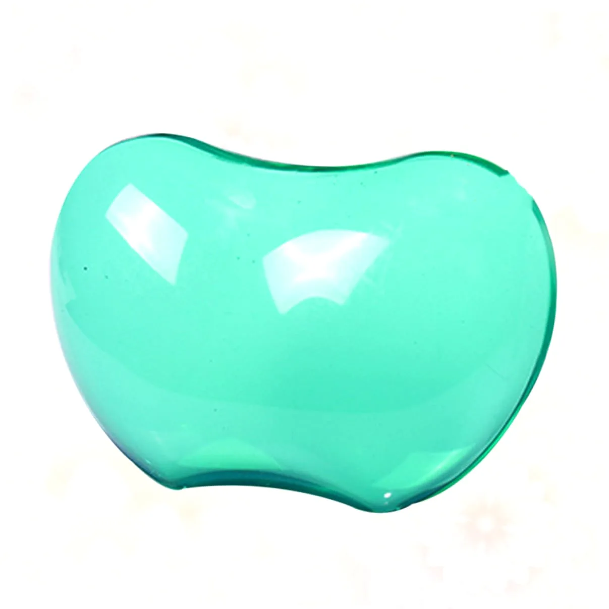 3 Pezzi Tappetini Mouse Trasparenti in Silicone con Poggiapolsi Ergonomico Antiscivolo e Morbido Protezione Polso per Computer Ufficio Casa Verde