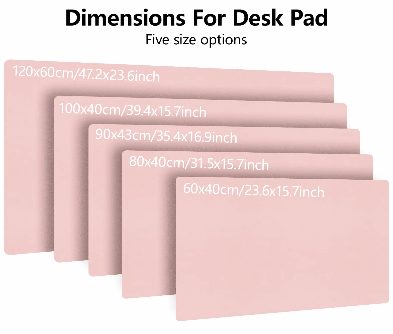 Niviy Tappetino Scrivania in Pelle PU 60x40 cm Rosa Tenero Impermeabile Antiscivolo Desk Mat