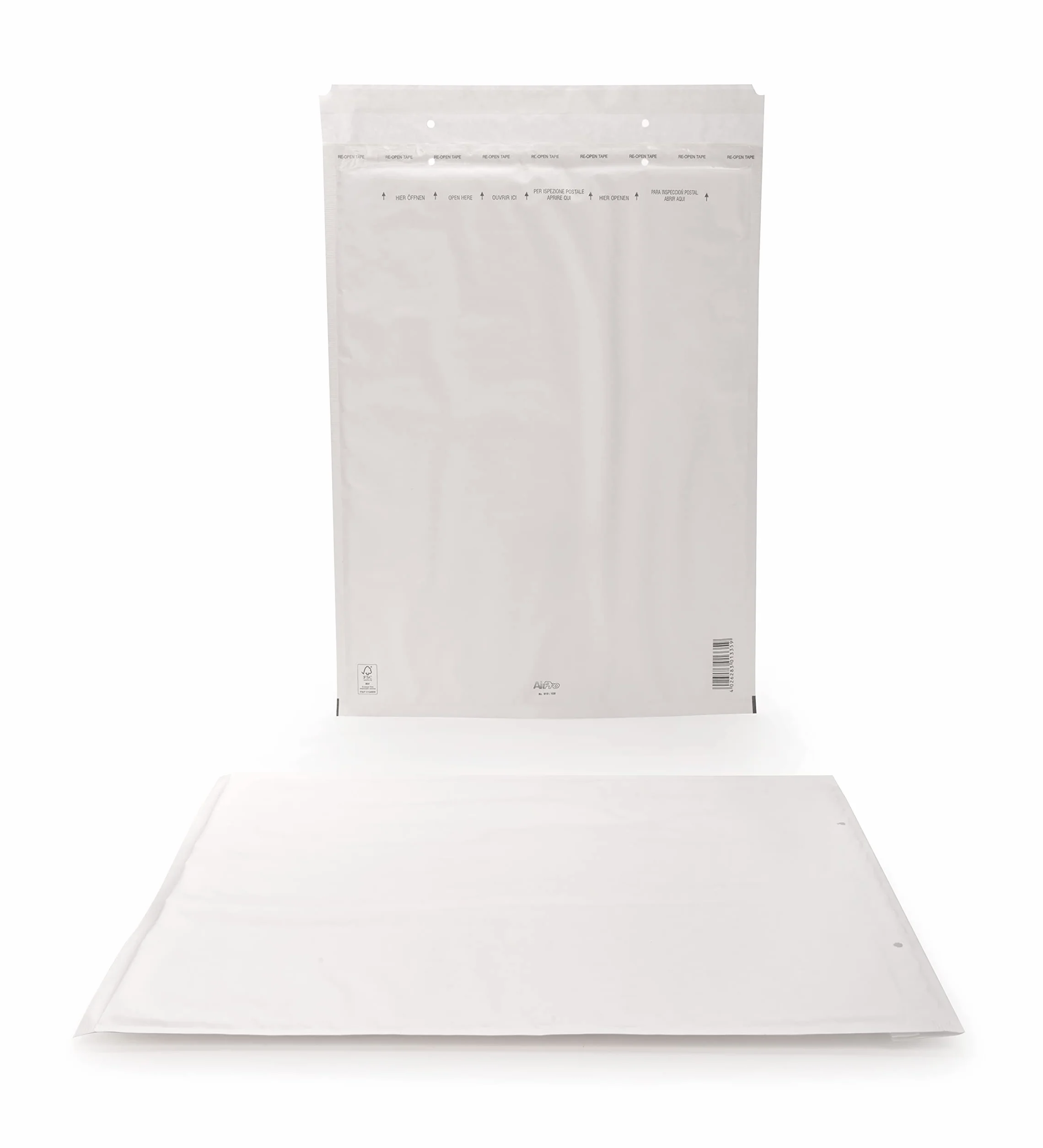 Oxford 100102750 - Confezione di 25 buste imbottite autoadesive, 350 x 470 mm, colore: Bianco