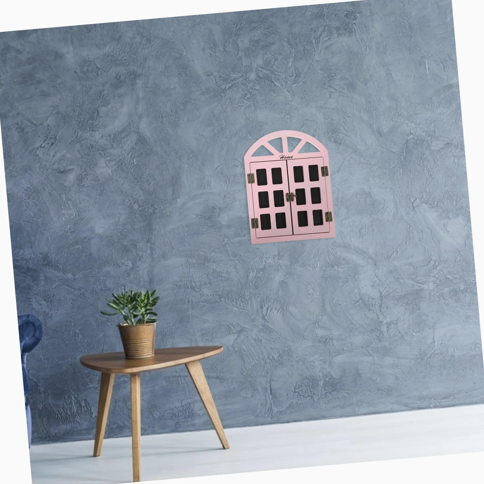 LALAFINA Lavagna da Appendere in Legno Rosa Stile Finestra Finta Riutilizzabile Cancellabile Decorazione da Parete per Casa o Cucina