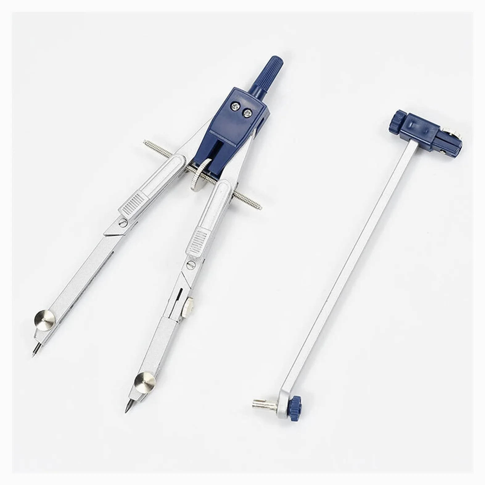 SISWIM Compasses Bussole Multifunzione Strumenti di Disegno - Compasses Set di Disegno a Bussola in Metallo Professionale ad Alta precisione 1 PZ. con Matita-Piombo Forniture Tecniche di Disegno