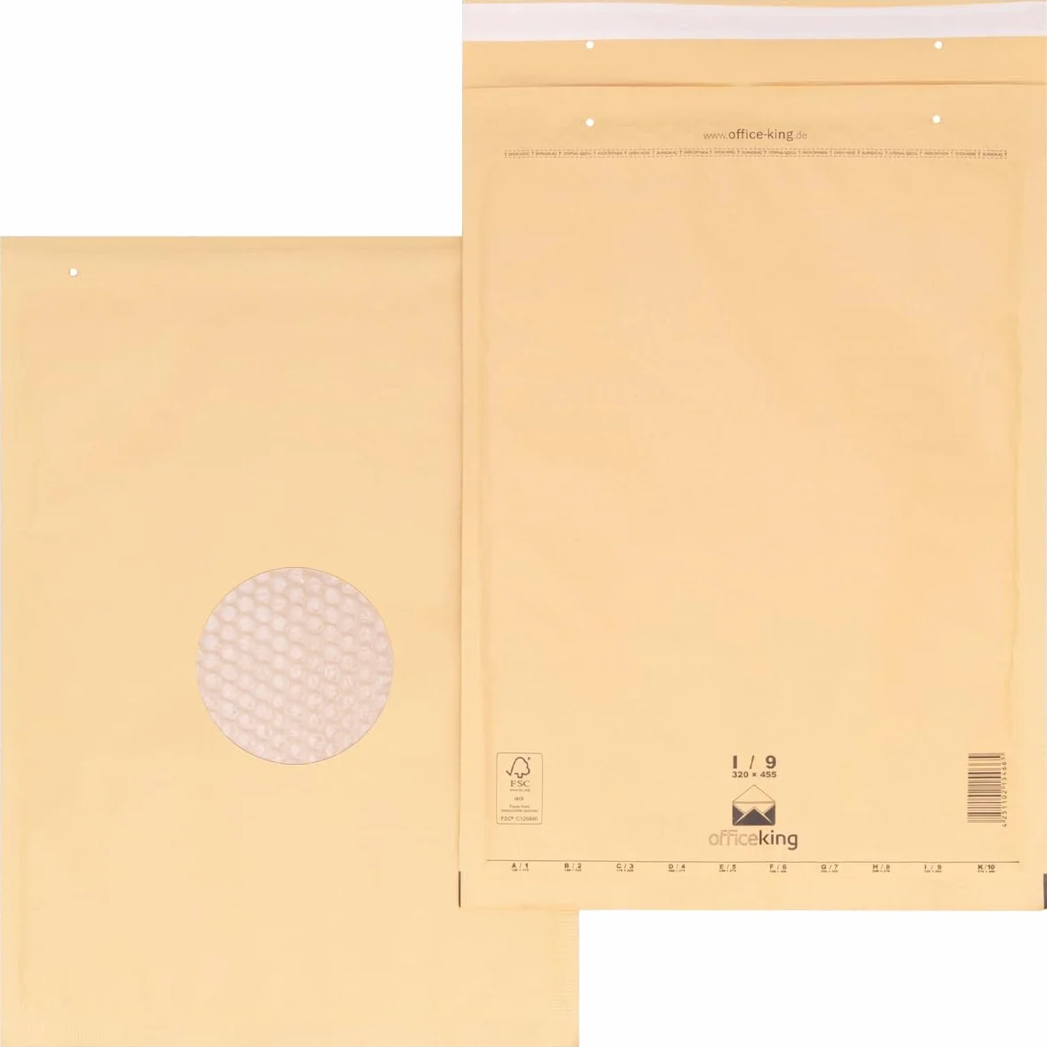 verpacking 50 Buste gialle imbottite 32 x 45,5 cm I9 - Buste pluriball, Buste con bolle