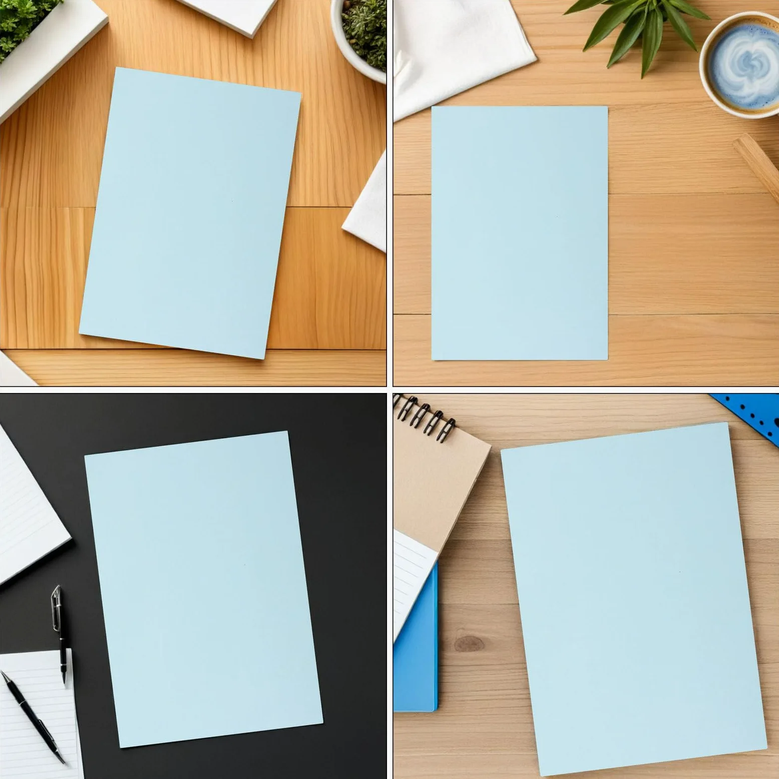 GALPADA 200pezzi Carta Colorata Azzurro per Stampante Fotocopie e Origami Carta da Stampa per Ufficio e Bricolage