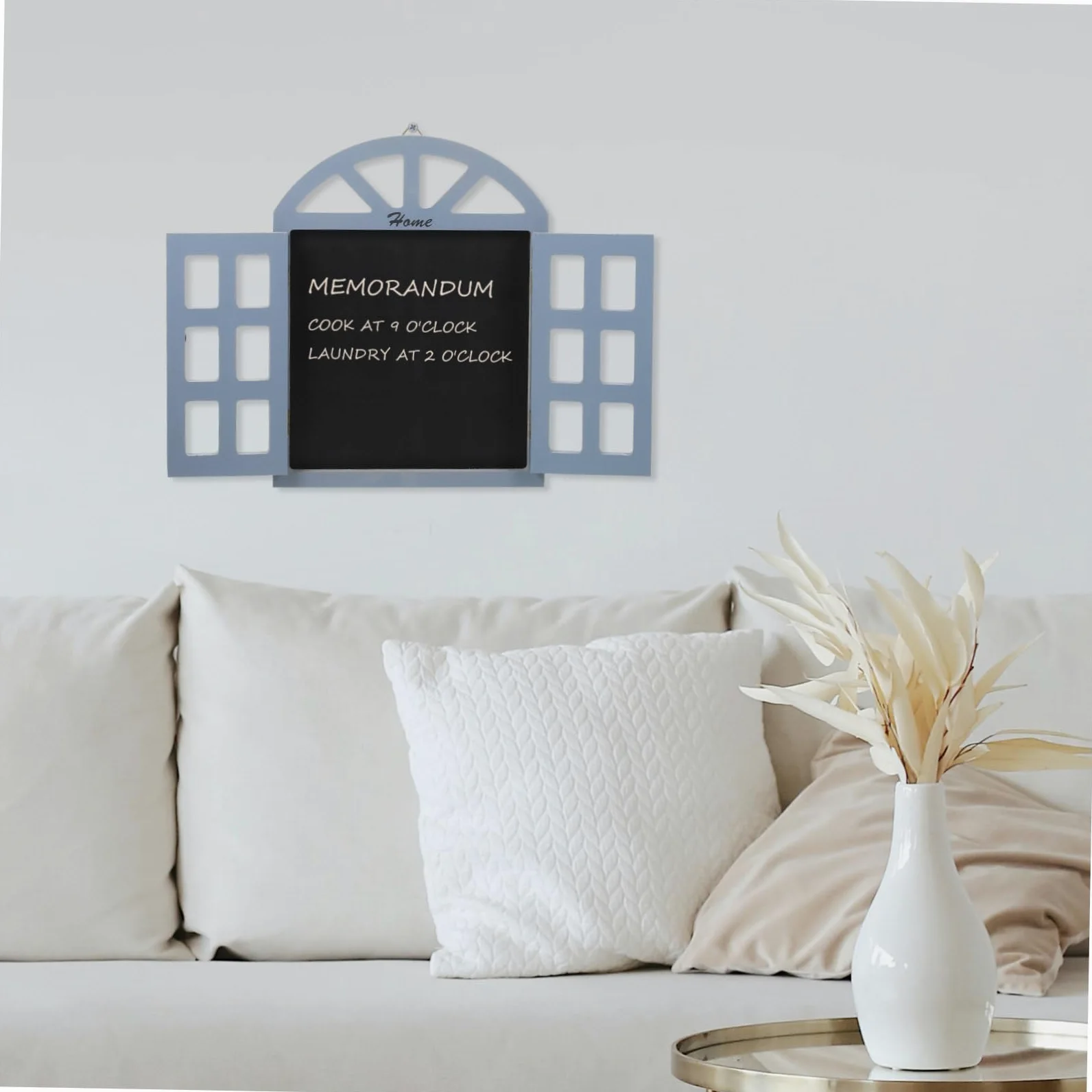 Lavagna a Finestra Retrò Decorativa in Legno da Appendere | Messaggio da Lasciare, per Matrimoni e Negozi, Design Finestra Unico, Stile Decorativo