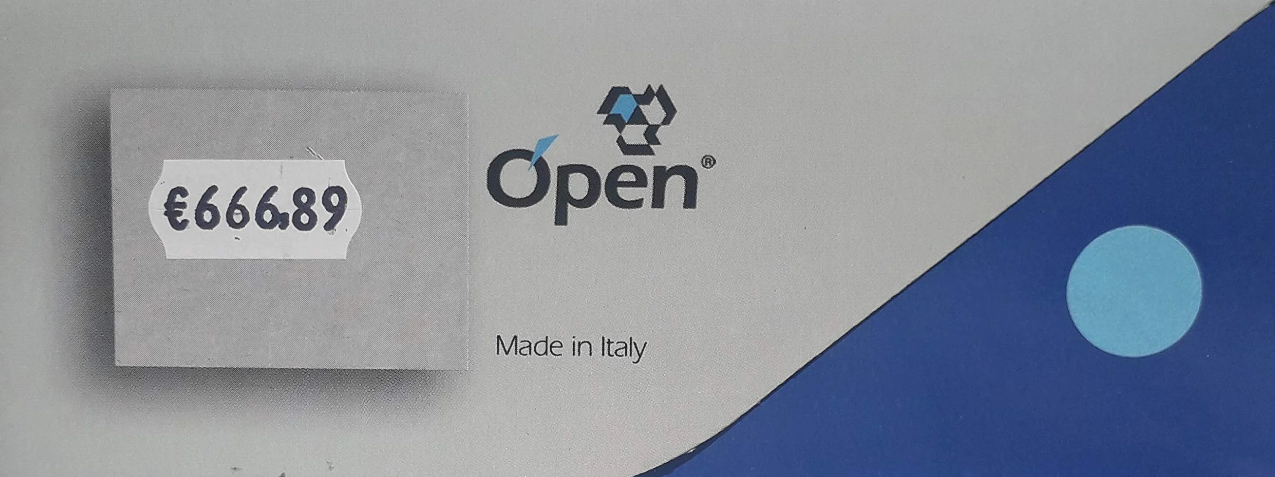 Prezzatrice Open C6 Colore Blu' - 6 Caratteri per 1 Linea di Stampa
