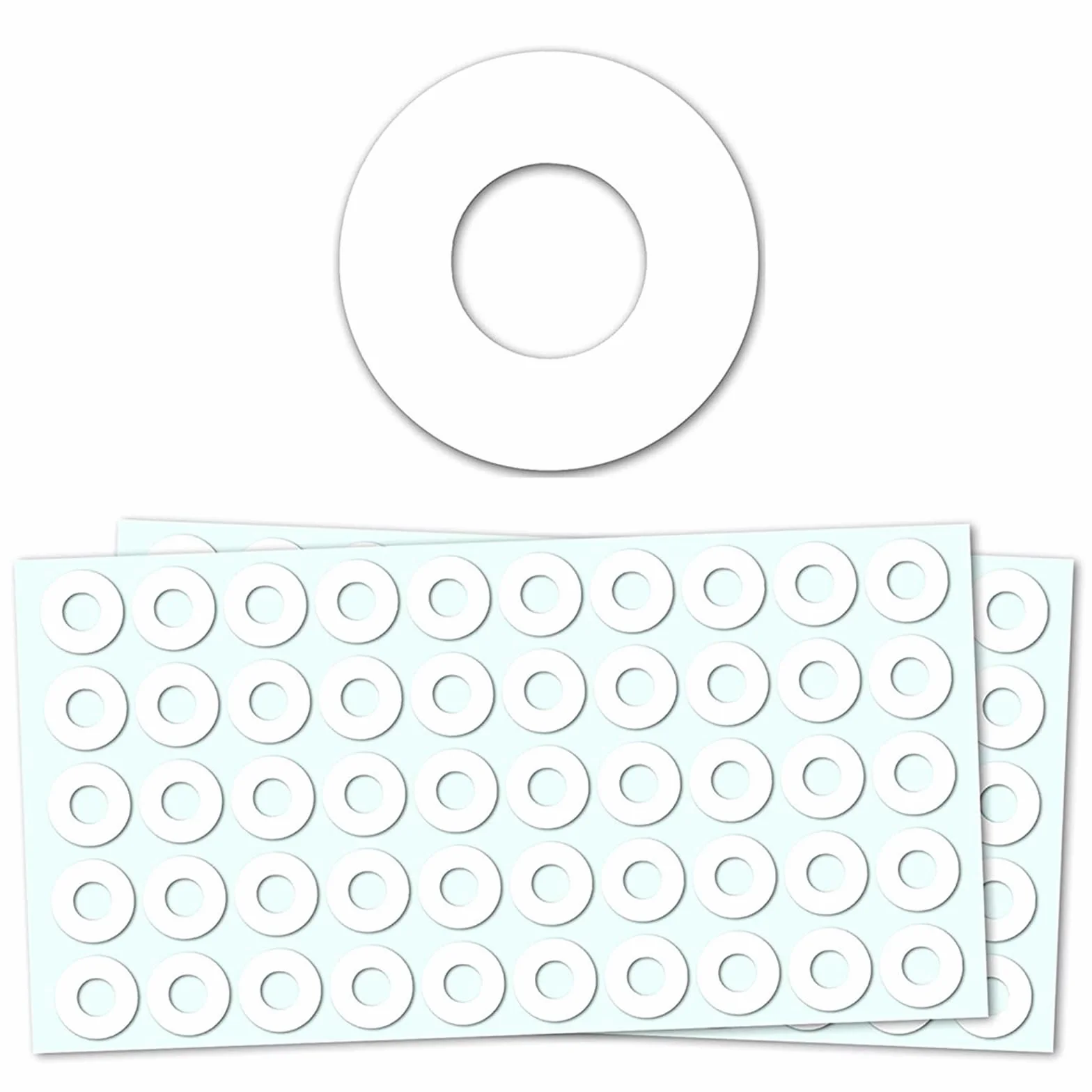 Salvabuchi Fogli Anelli Rinforzi Trasparenti 13mm Bianco 1000 Pezzi
