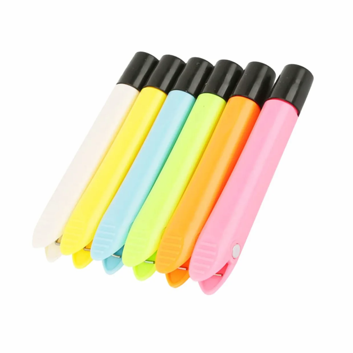 HOMSFOU 3 Set Gessetti Magnetico in Clip Per Gessetti Per Lavagna Colori Per Scuole E Uffici Colore Casuale 6 Pezzi*3